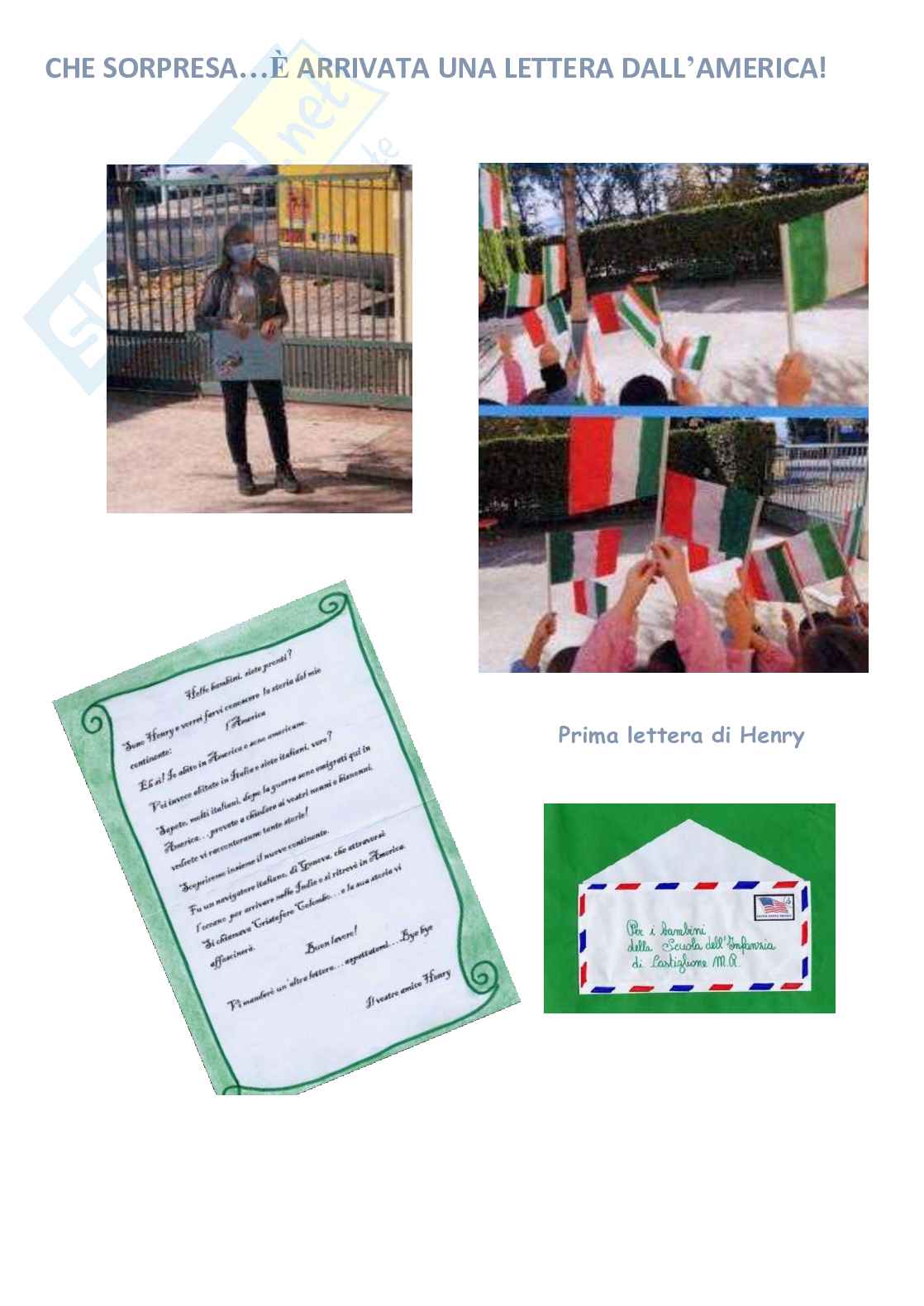 Esempio Uda lezione simulata per la scuola dell'infanzia o primaria e concorsi pubblicdal titolo alla scoperta del nuovo continente Pag. 11