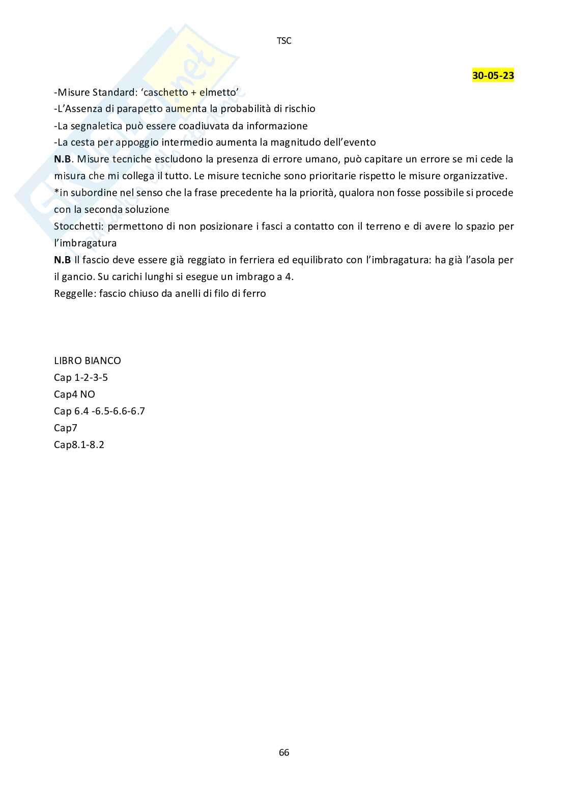 Tecnica e sicurezza del cantiere Pag. 66