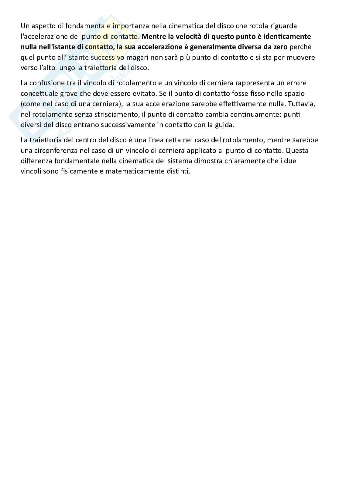 Fondamenti di meccanica teorica ed applicata (parte 2) - Introduzione alla cinematica del corpo rigido Pag. 21