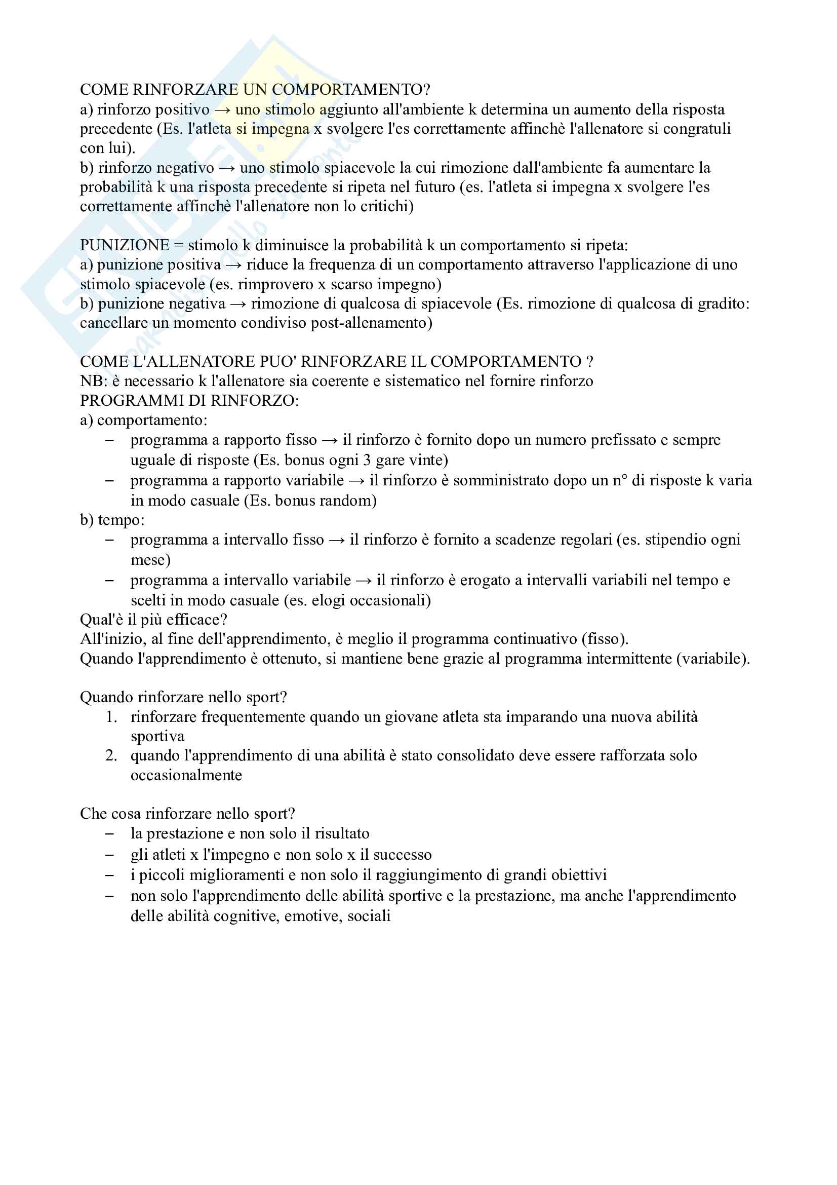 Appunti psicologia dello sport terzo anno Pag. 16