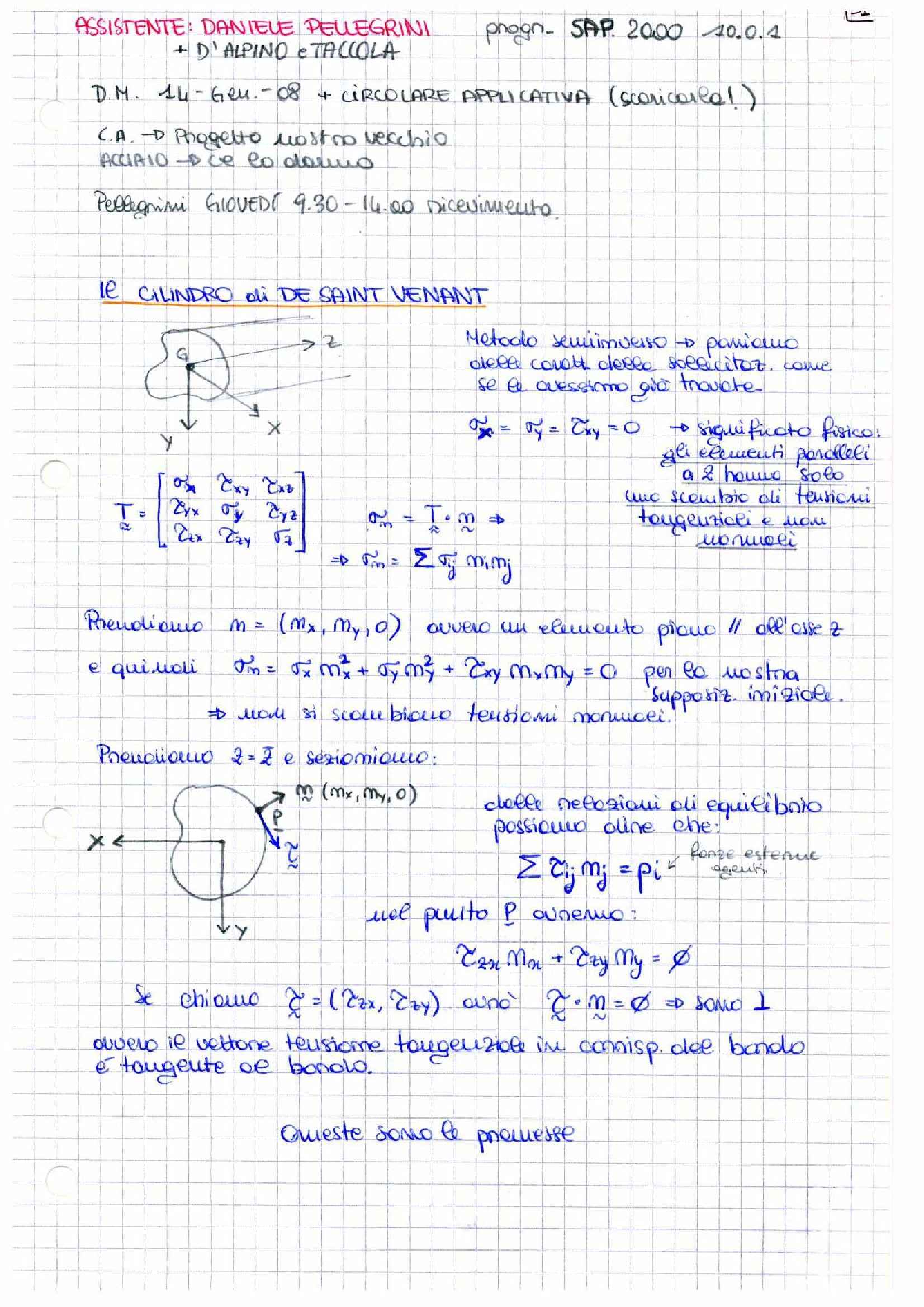 Tecnica delle Costruzioni - appunti lezione Pag. 1