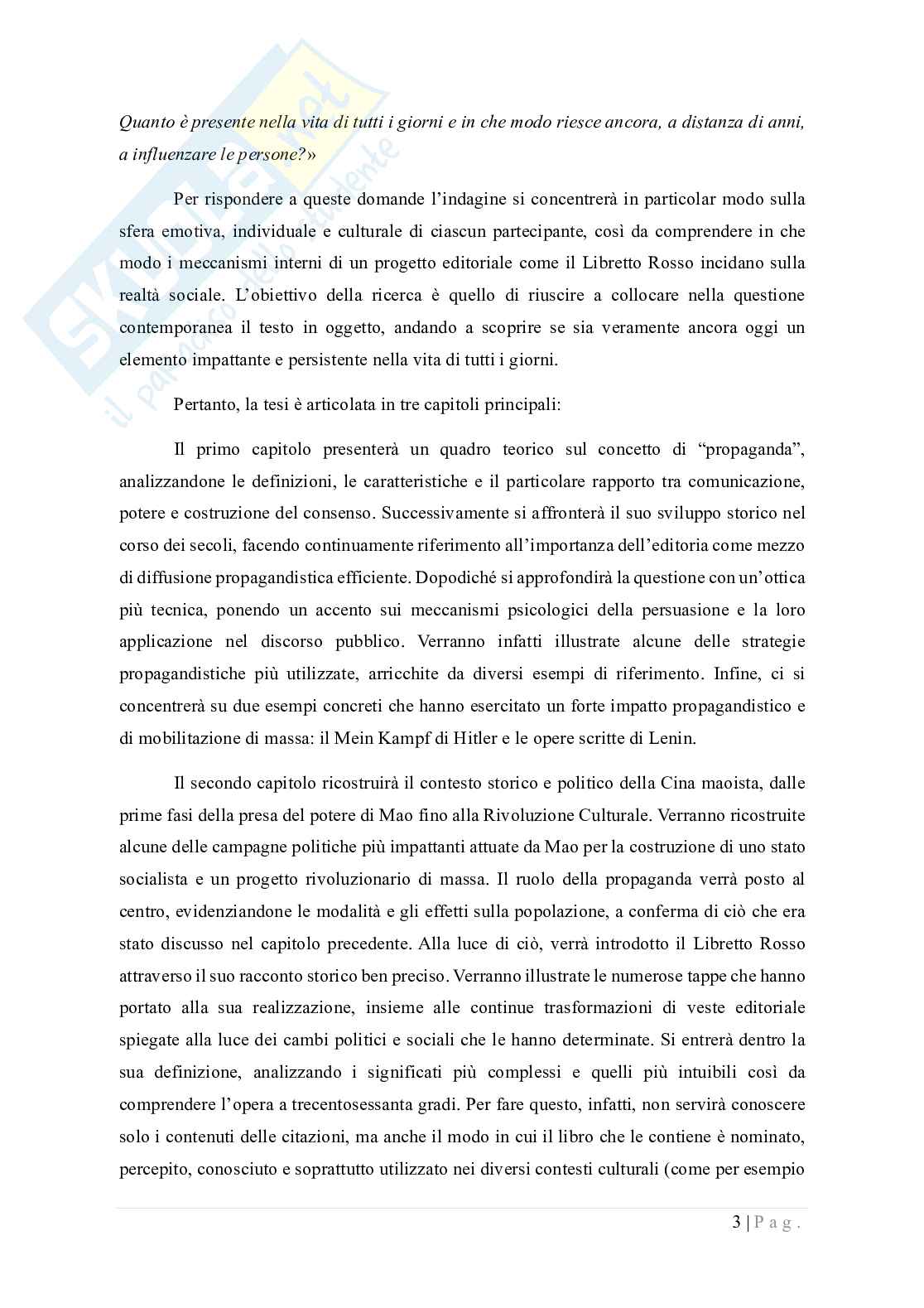 Propaganda: come un prodotto editoriale  può smuovere le masse. Caso di studio sul Libretto Rosso di Mao Pag. 6