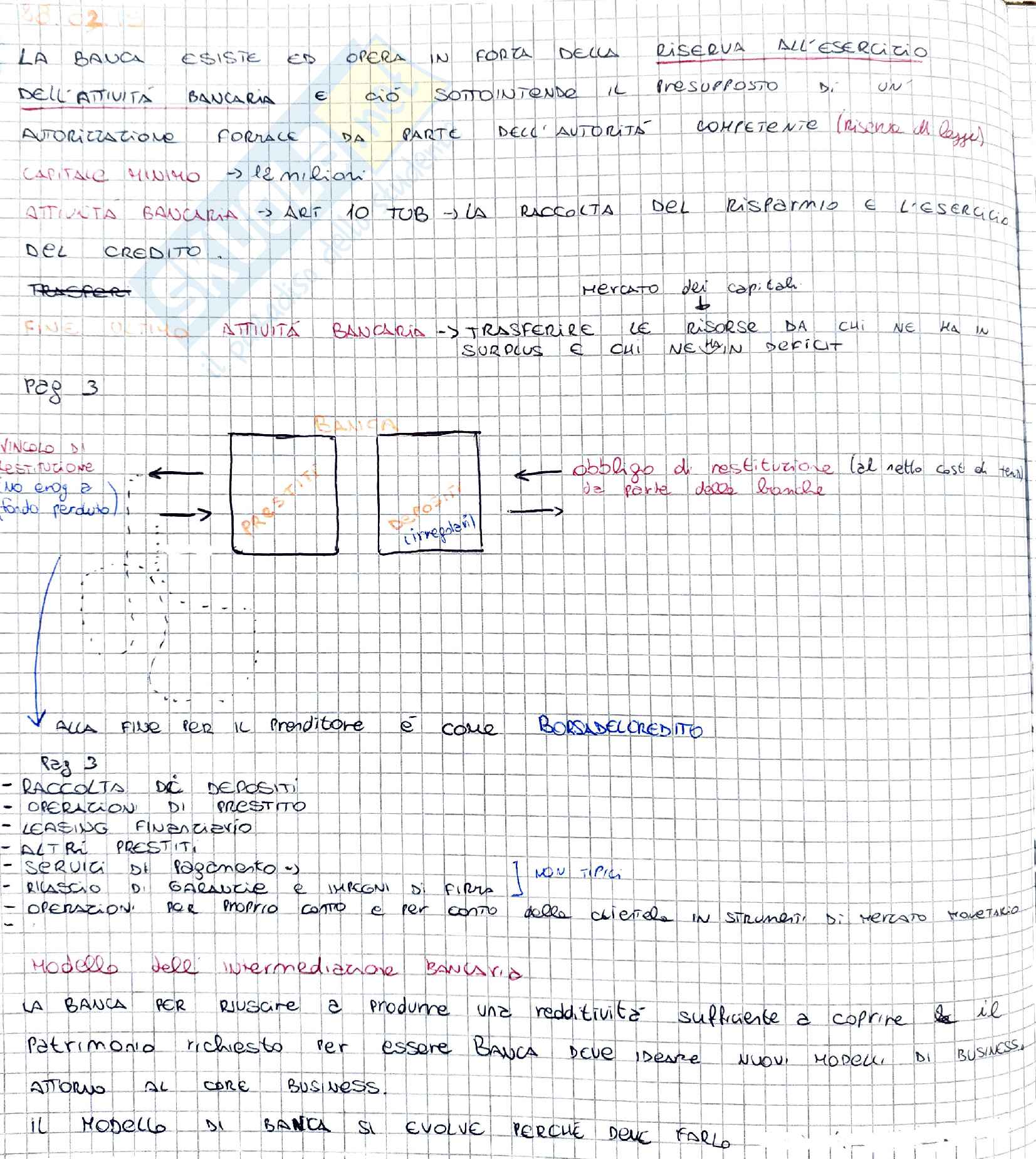 Appunti gestione della banca ex tecnica bancaria Pag. 2