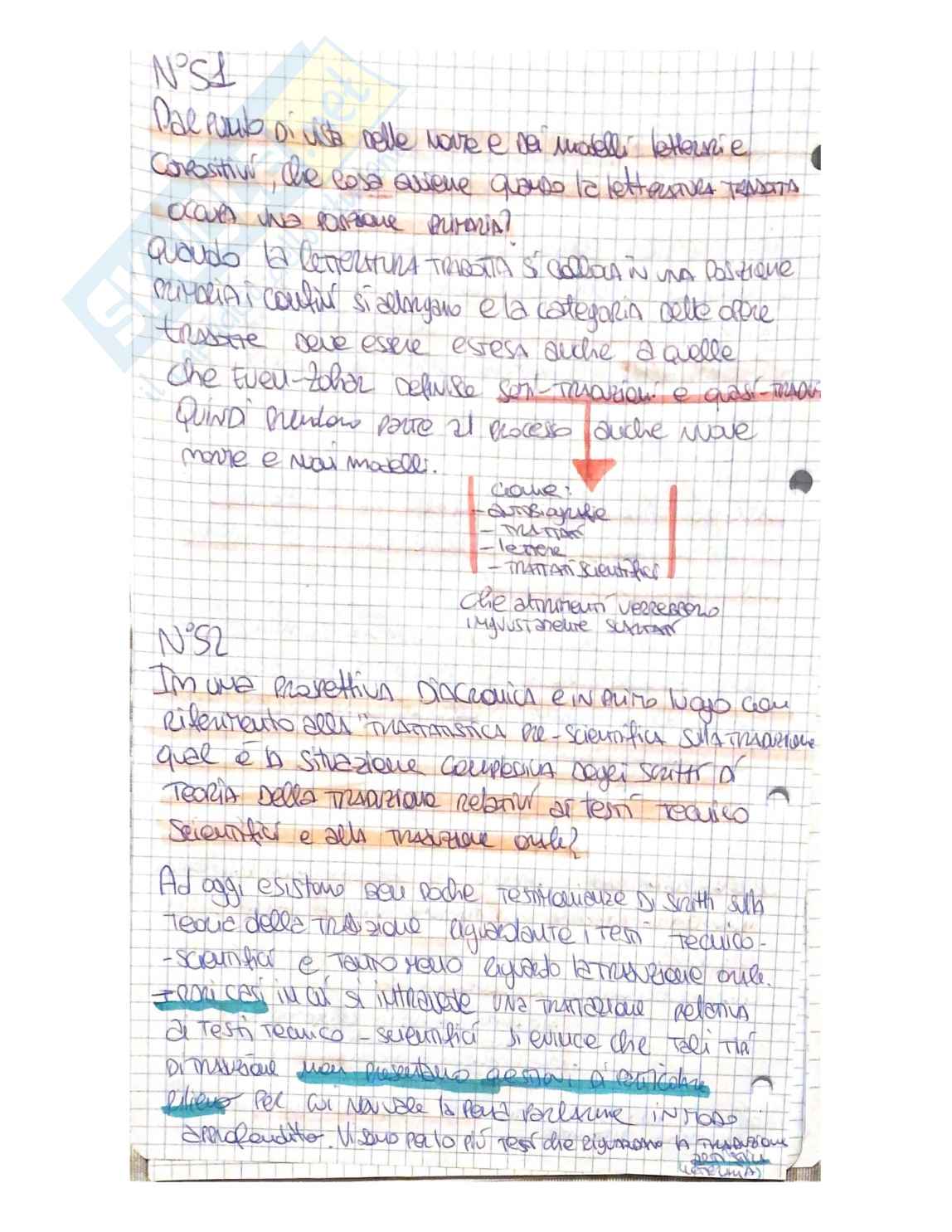 Paniere Teoria e Storia della Traduzione completo con domande aperte Pag. 26