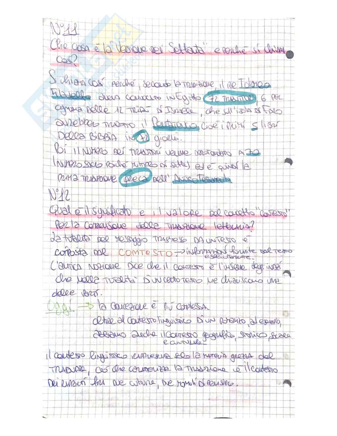 Paniere Teoria e Storia della Traduzione completo con domande aperte Pag. 6