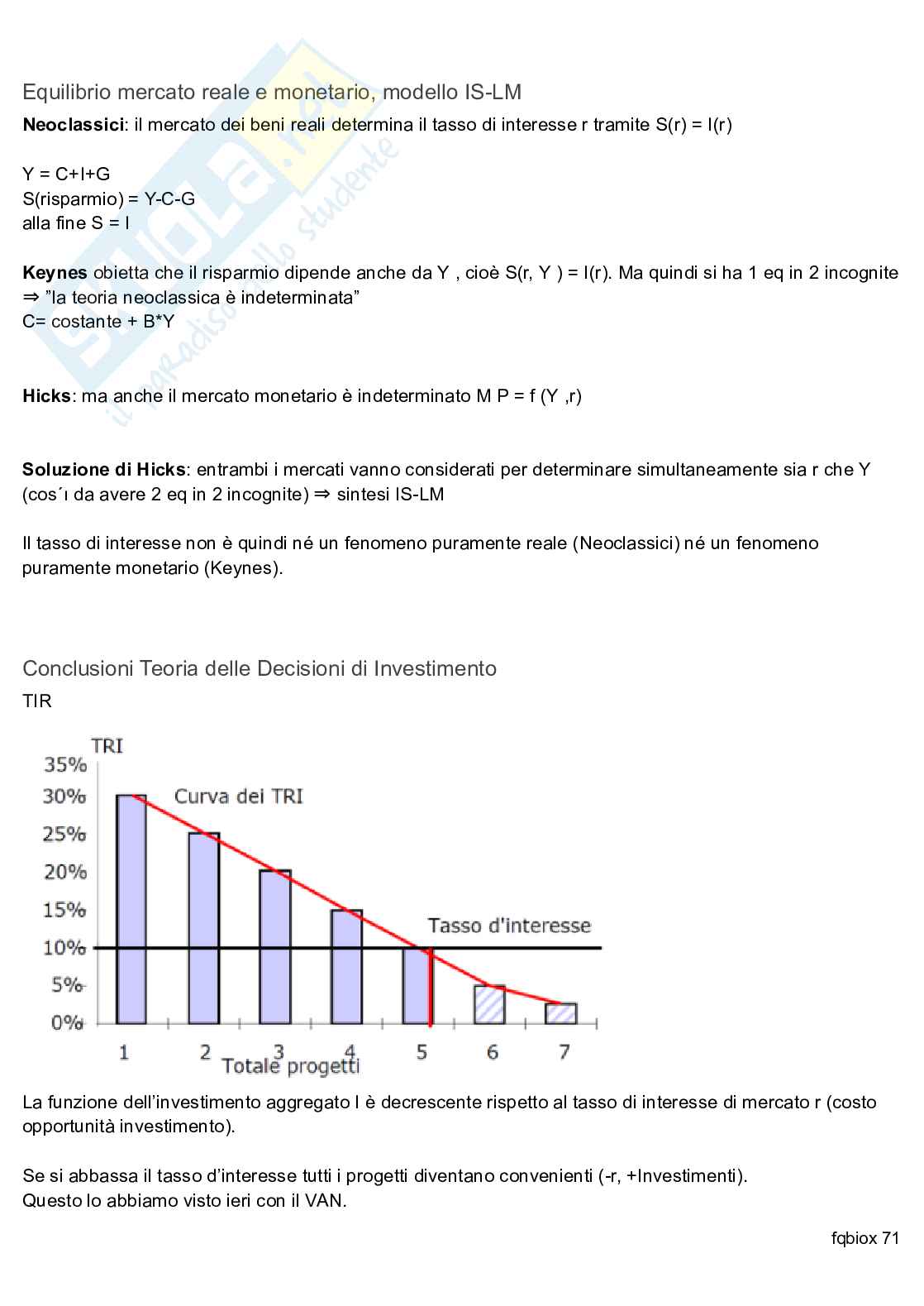 Economia monetaria e della finanza - Appunti completi esame Pag. 71