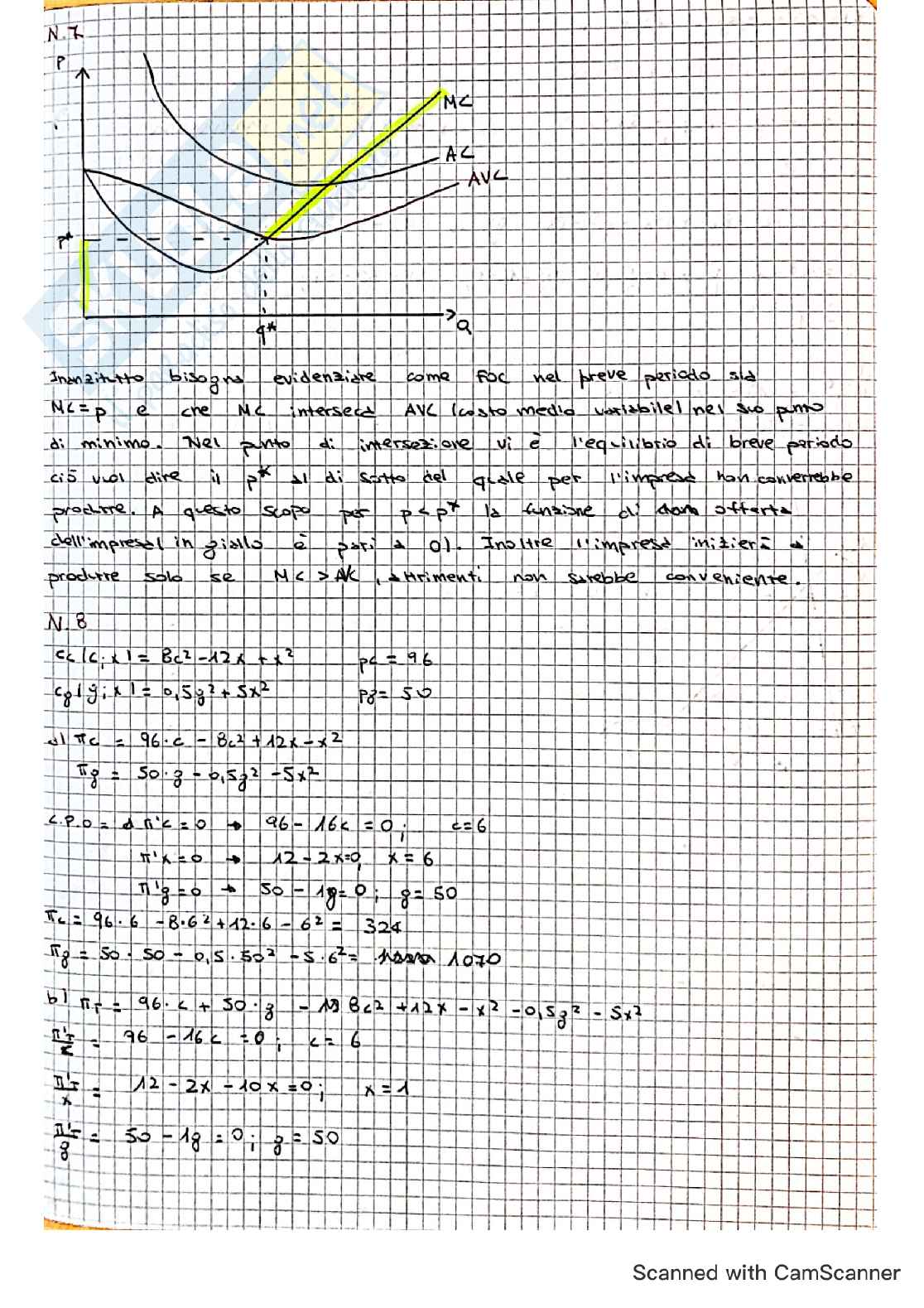 Tracce svolte quaderno esercizi Microeconomia Pag. 66