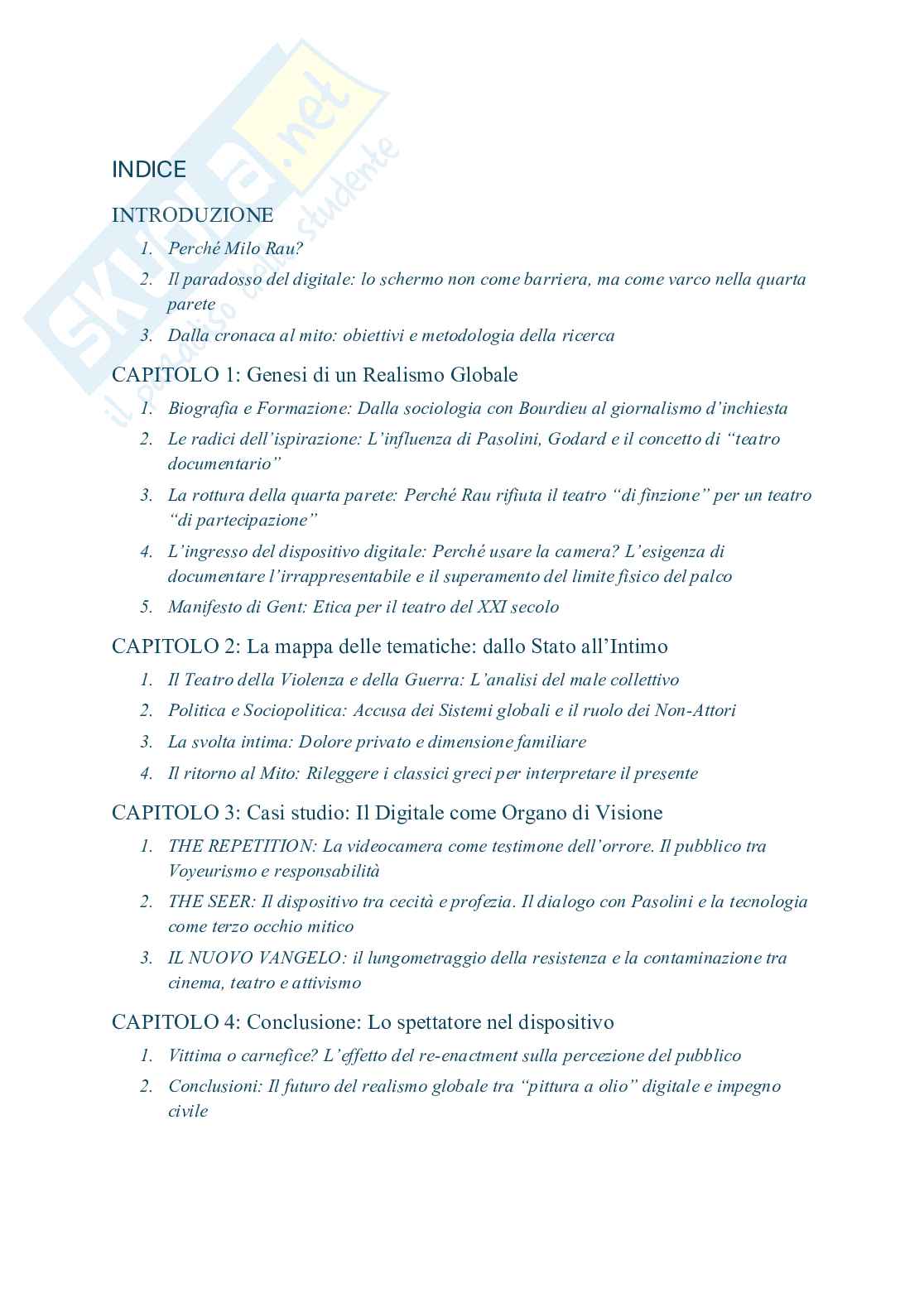 Milo Rau: dispositivi digitali tra performance dal vivo e immagine mediale, tra spettatore e costruzione del reale Pag. 2