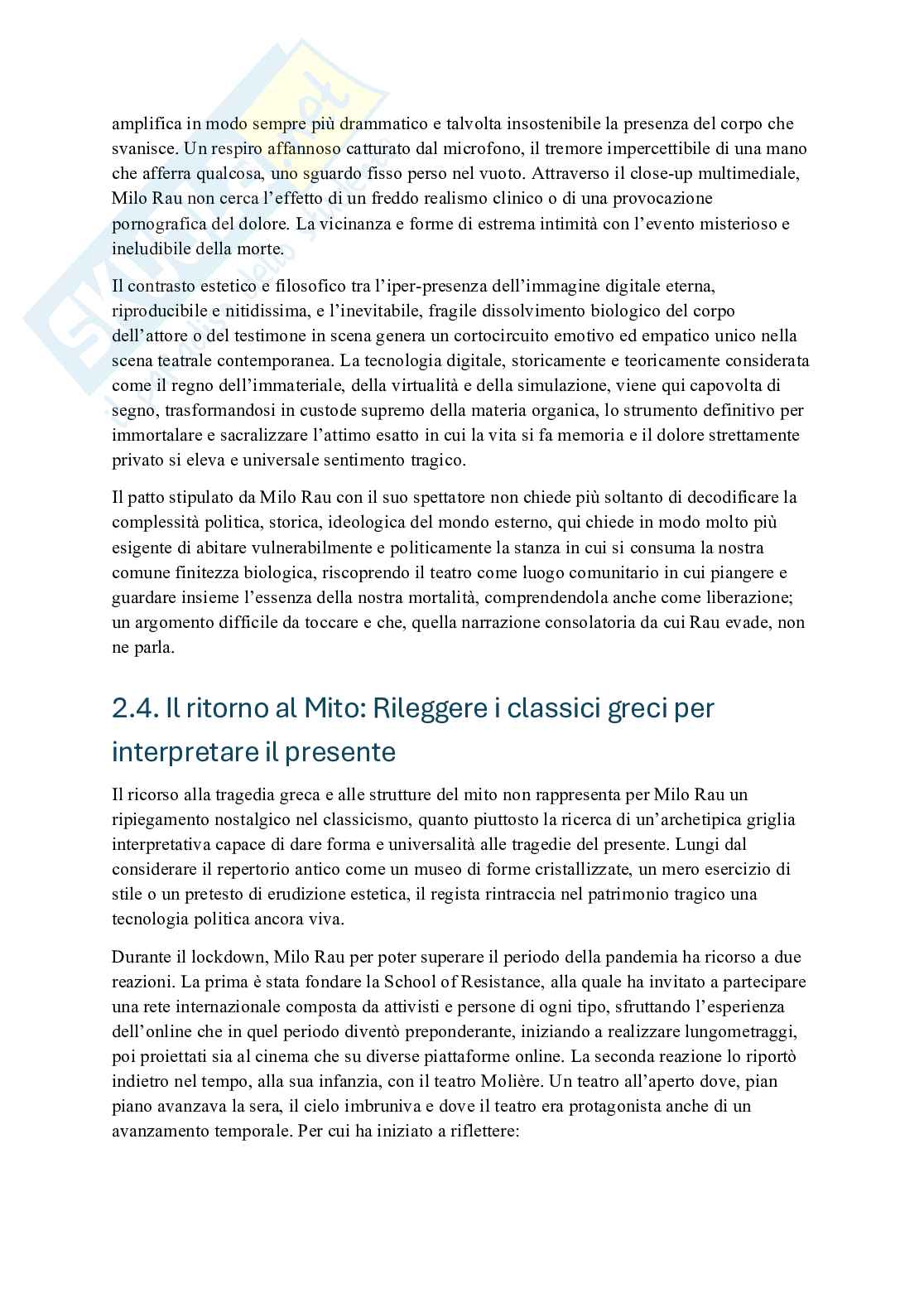 Milo Rau: dispositivi digitali tra performance dal vivo e immagine mediale, tra spettatore e costruzione del reale Pag. 26