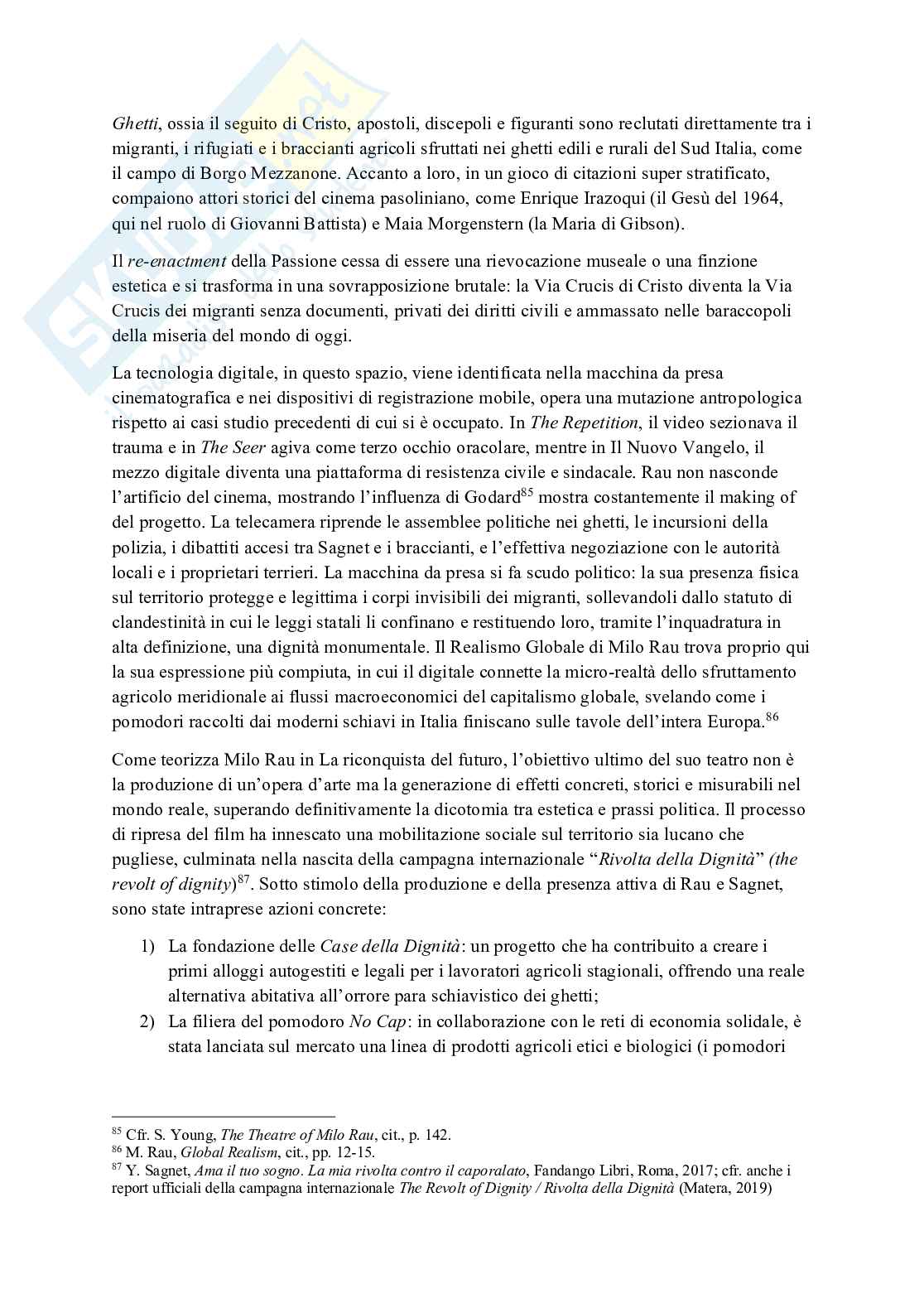Milo Rau: dispositivi digitali tra performance dal vivo e immagine mediale, tra spettatore e costruzione del reale Pag. 36