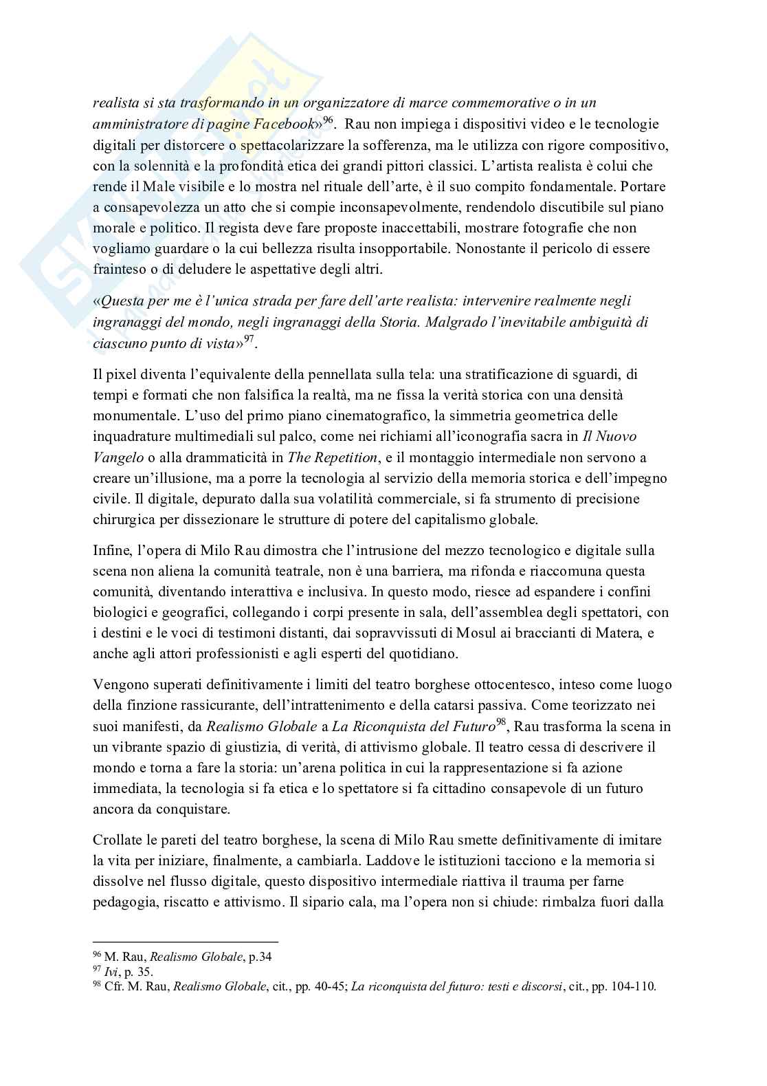 Milo Rau: dispositivi digitali tra performance dal vivo e immagine mediale, tra spettatore e costruzione del reale Pag. 41