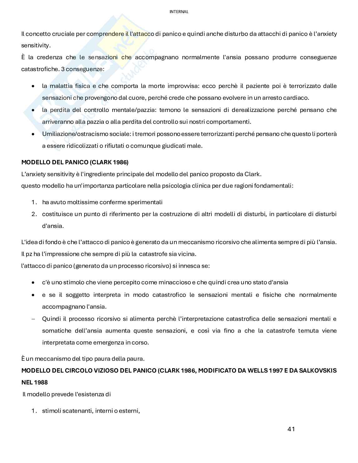 Psicologia clinica Pag. 41