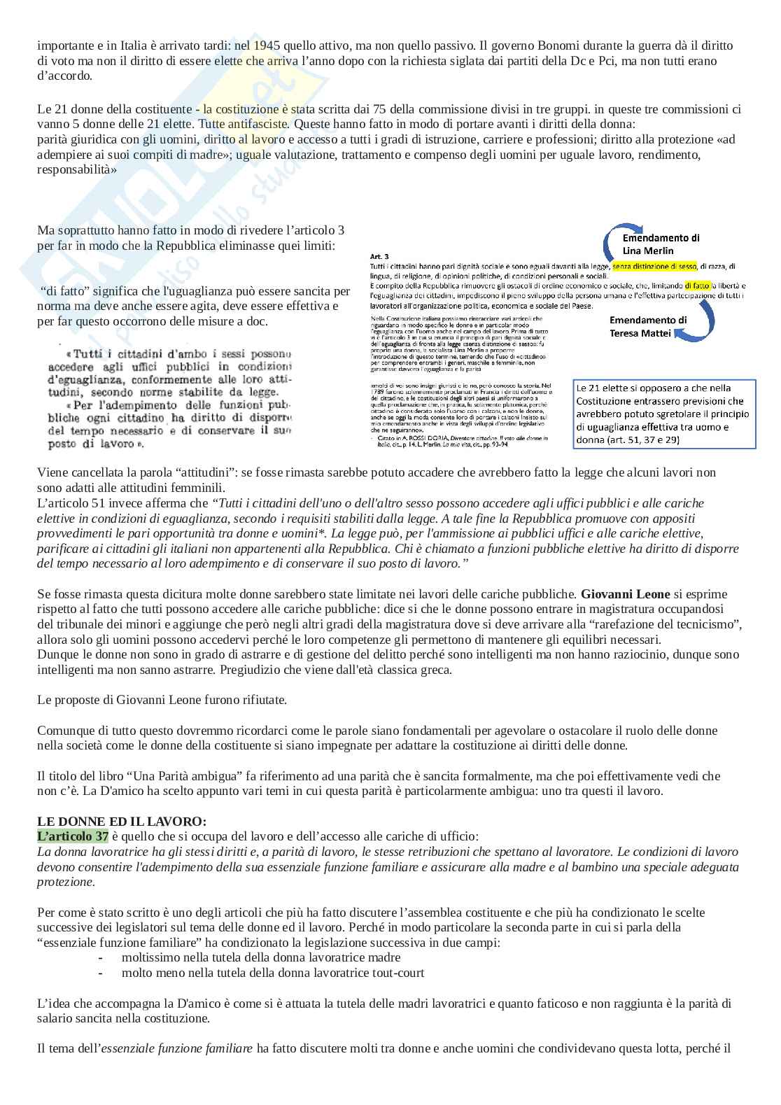 Riassunto esame Storia della società contemporanea, Prof. Venturoli Cinzia, libro consigliato Storia dell'Italia contemporanea 1943 - 2019, Gentiloni Pag. 51