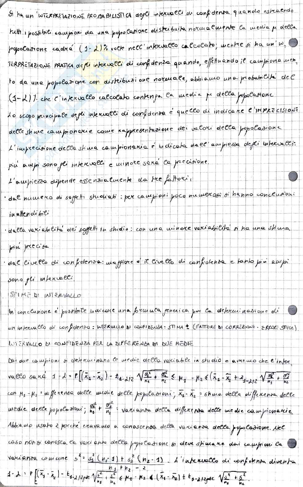 Appunti di Statistica Medica Pag. 6