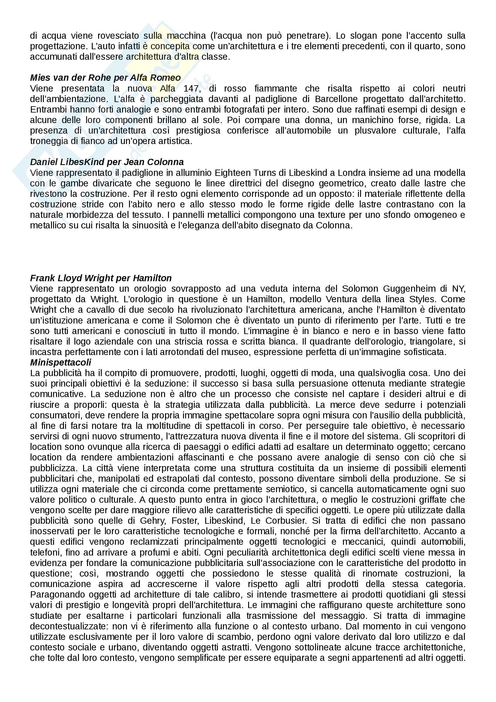 Riassunto esame storia dell'arte contemporanea. Prof. contessi, libro consigliato Lo spettacolo dell'architettura. Profilo dell'archistar, autore Lo ricco - Micheli Pag. 11
