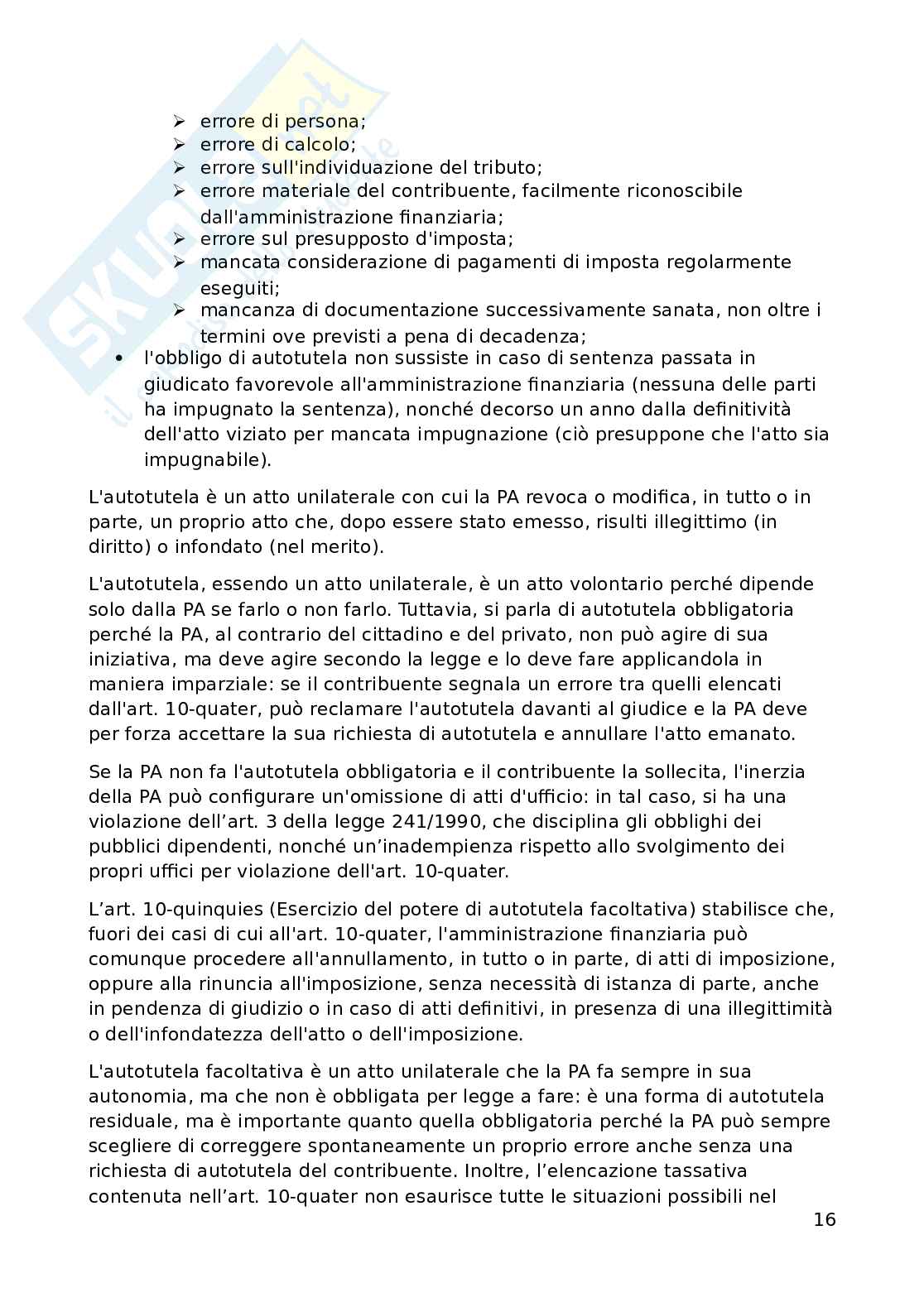 Appunti di Diritto tributario avanzato (6 crediti) Pag. 16
