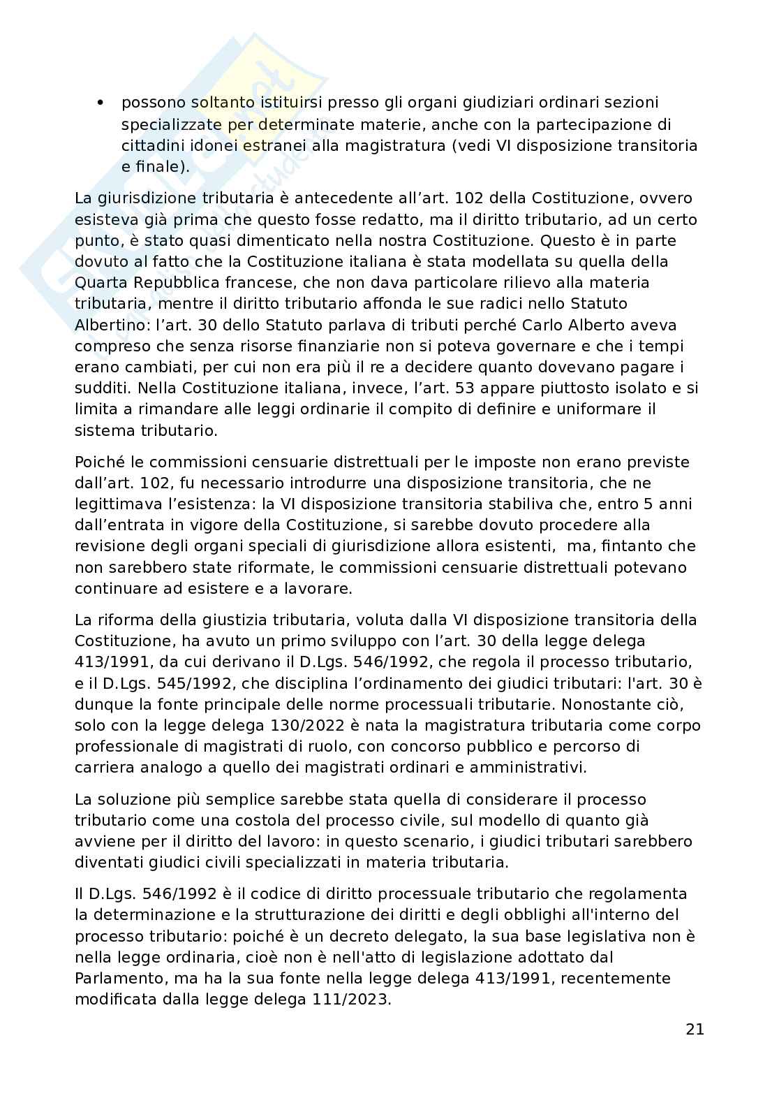 Appunti di Diritto tributario avanzato (6 crediti) Pag. 21