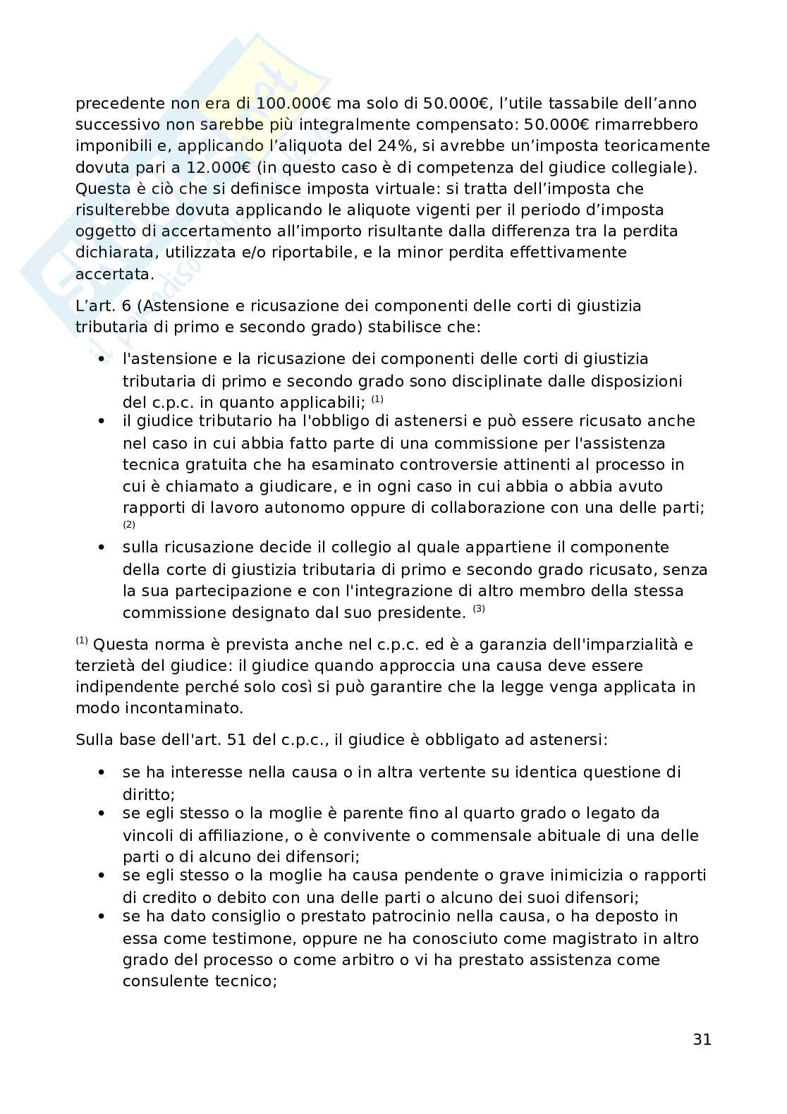 Appunti di Diritto tributario avanzato (6 crediti) Pag. 31