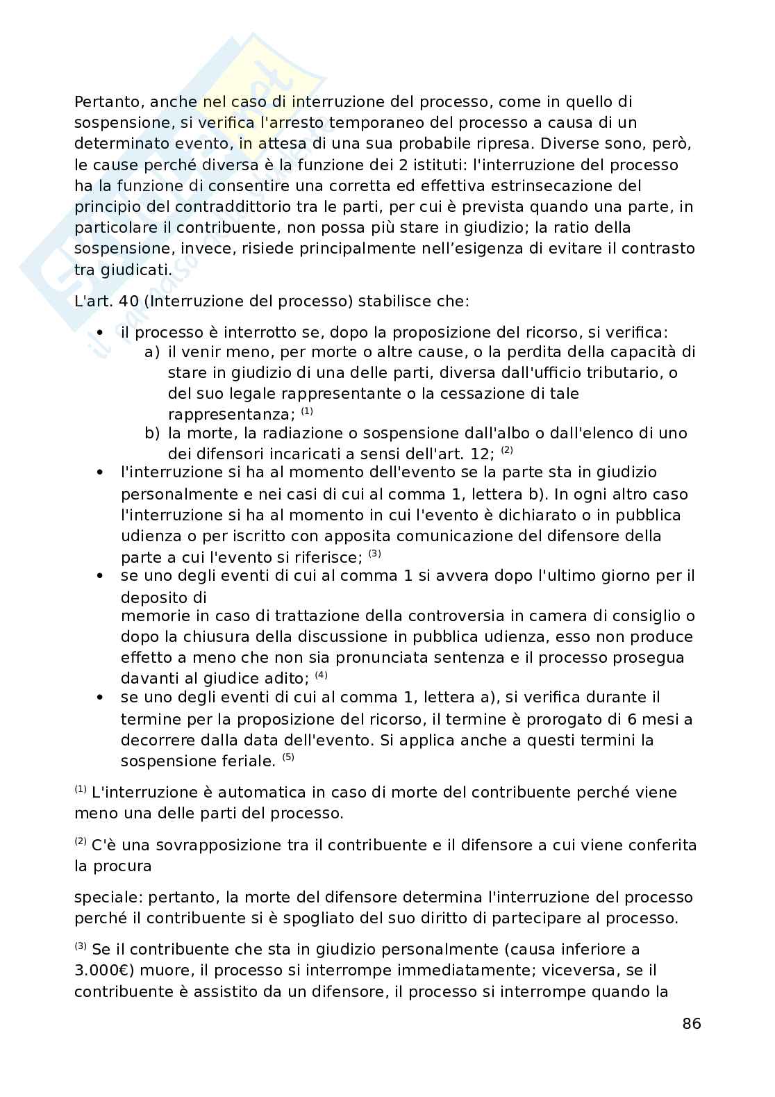 Appunti di Diritto tributario avanzato (6 crediti) Pag. 86