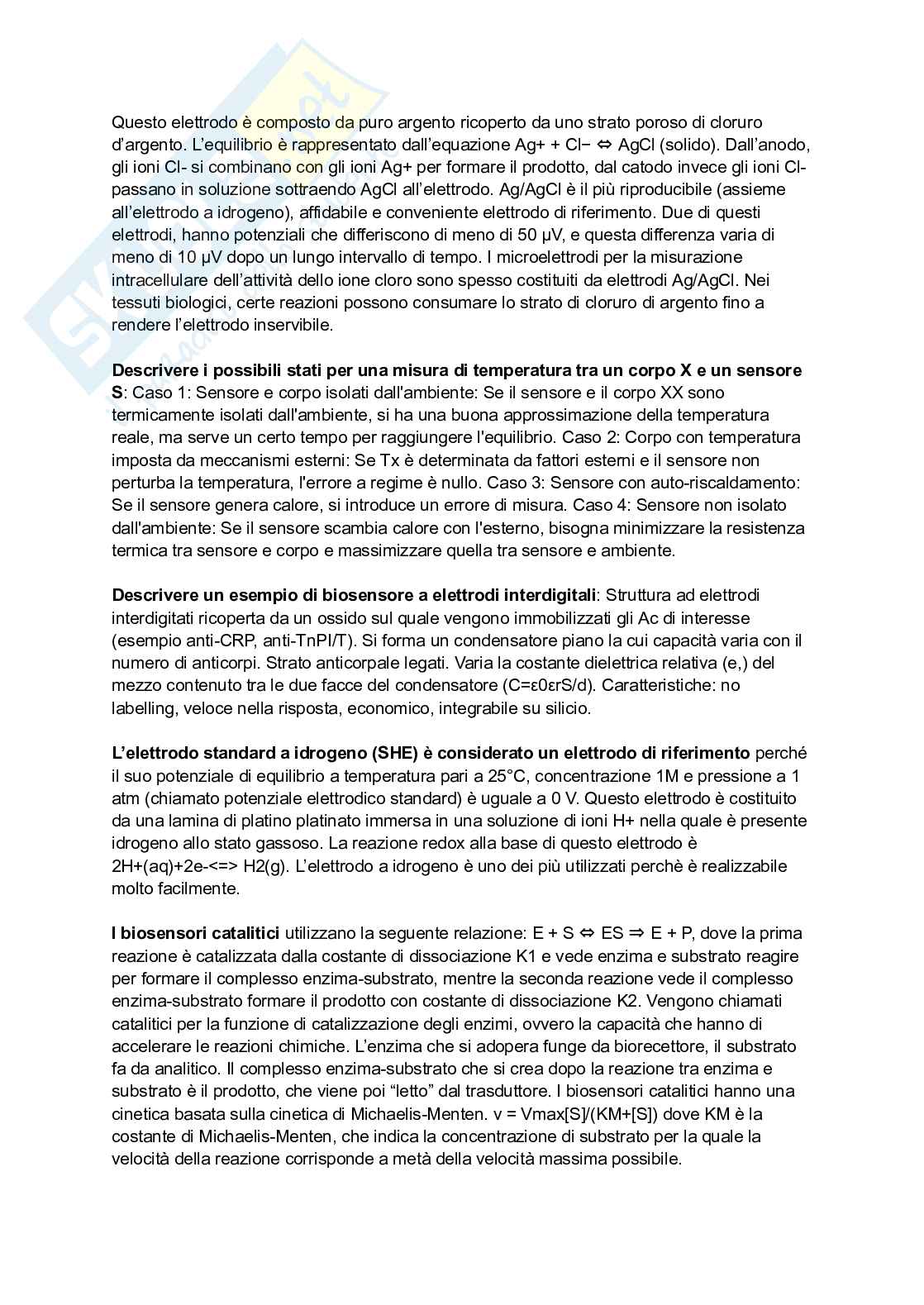 Domande esame Strumentazione biomedica Pag. 2