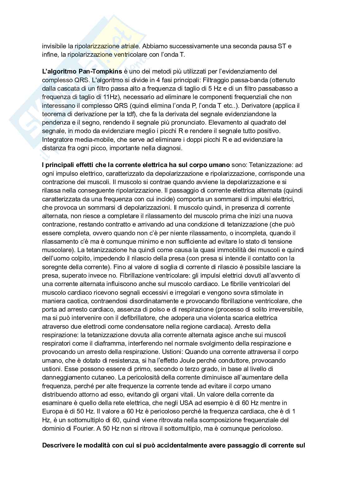 Domande esame Strumentazione biomedica Pag. 6