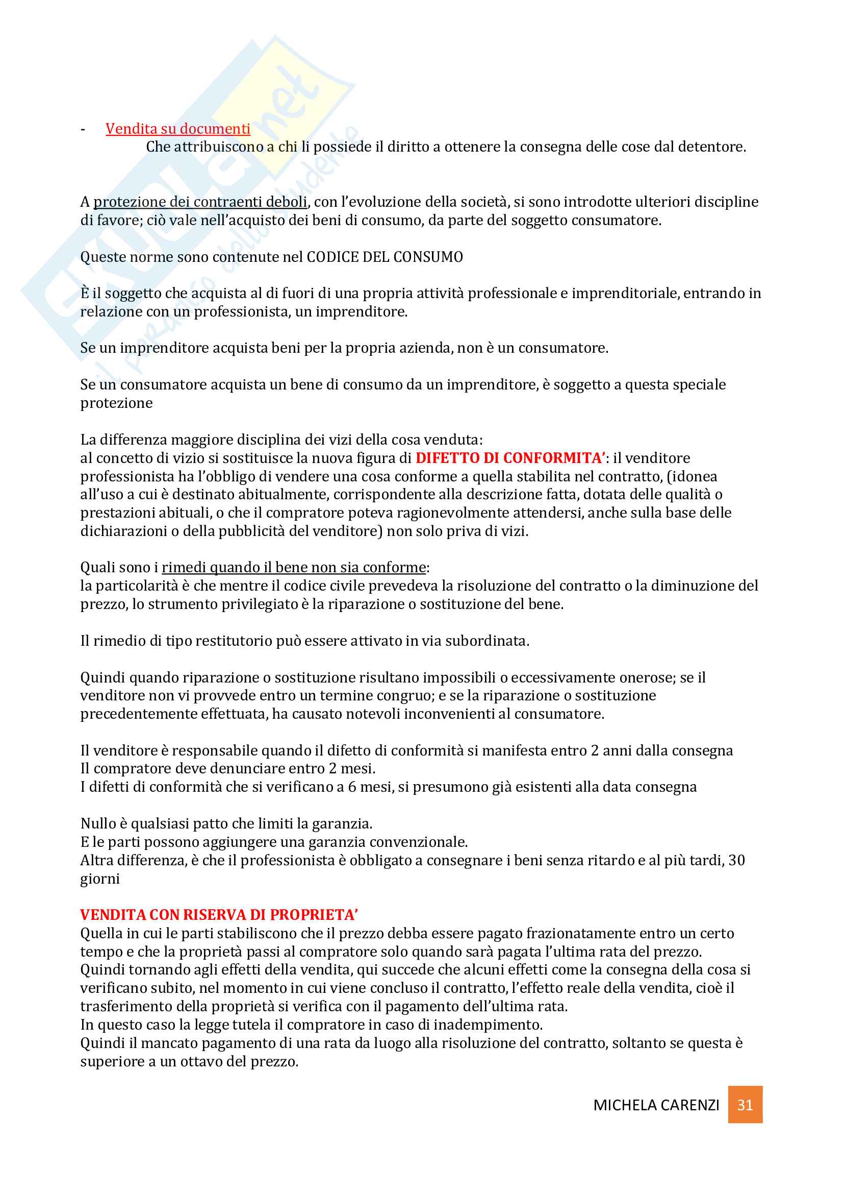 Diritto privato Pag. 31