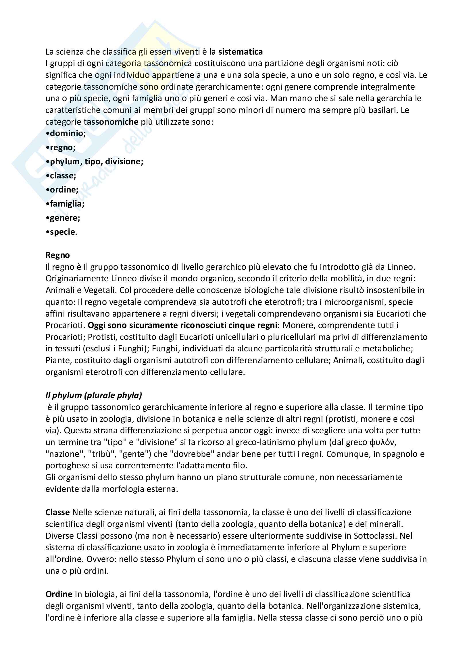 Riassunti completi di Biologia Animale Pag. 6
