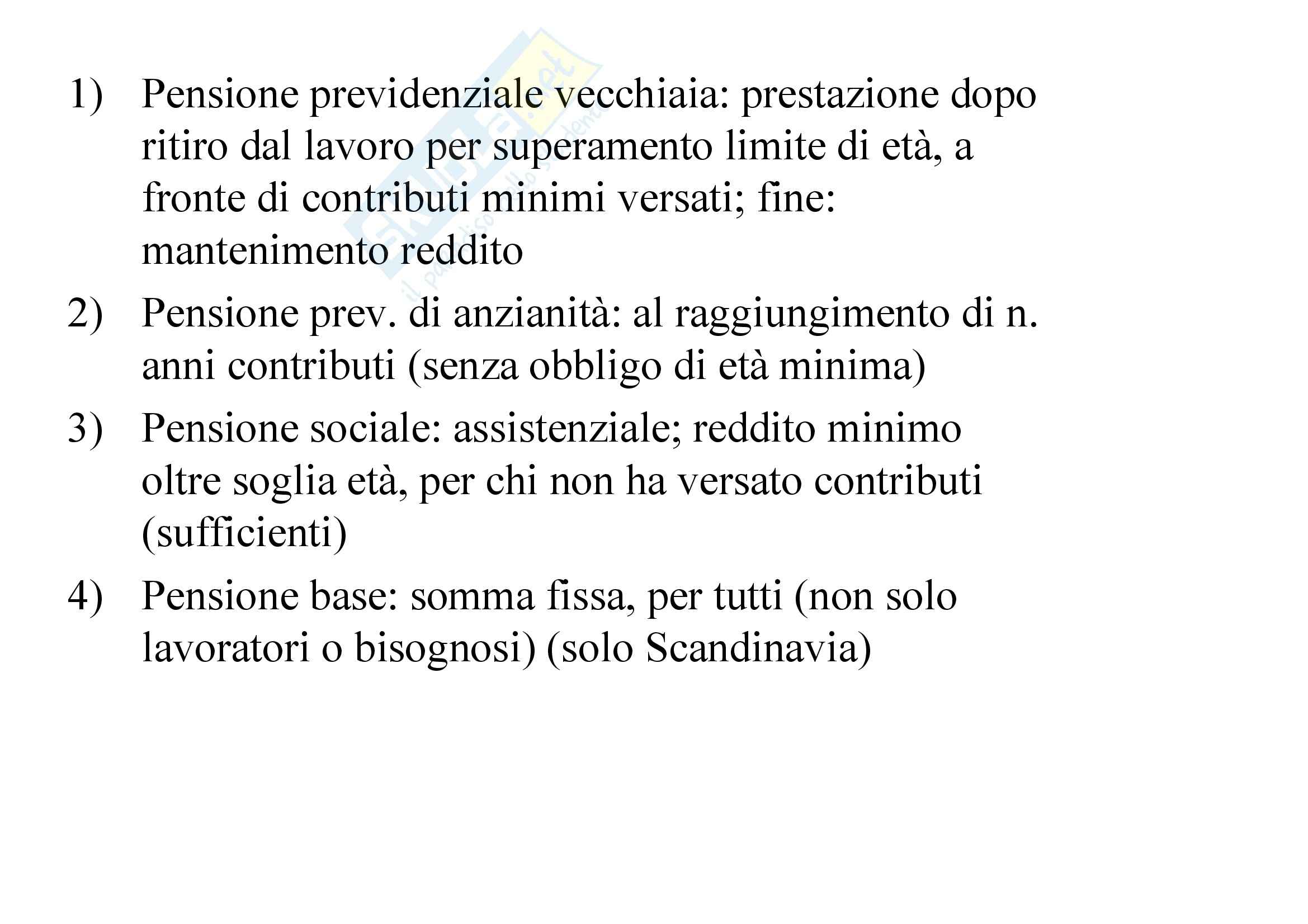 Riassunto esame Analisi delle Politiche Pubbliche, prof. Lewanski, libro consigliato Politiche Sociali, Ferrera - cap. 2 Pag. 2