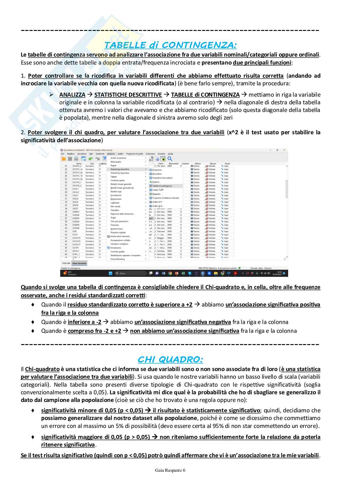 Come usare SPSS - Ricerca in organizzazione - il questionario, dalla costruzione all'analisi dei dati (modulo A) Pag. 6