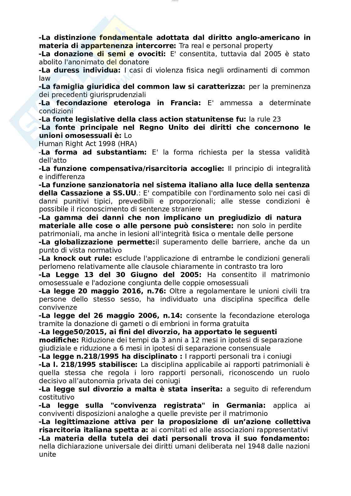 Paniere esame Diritto privato comparato Pag. 16