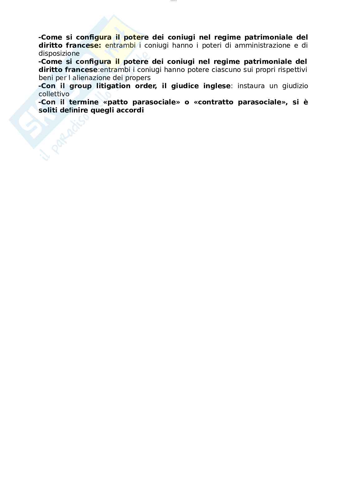 Paniere esame Diritto privato comparato Pag. 2