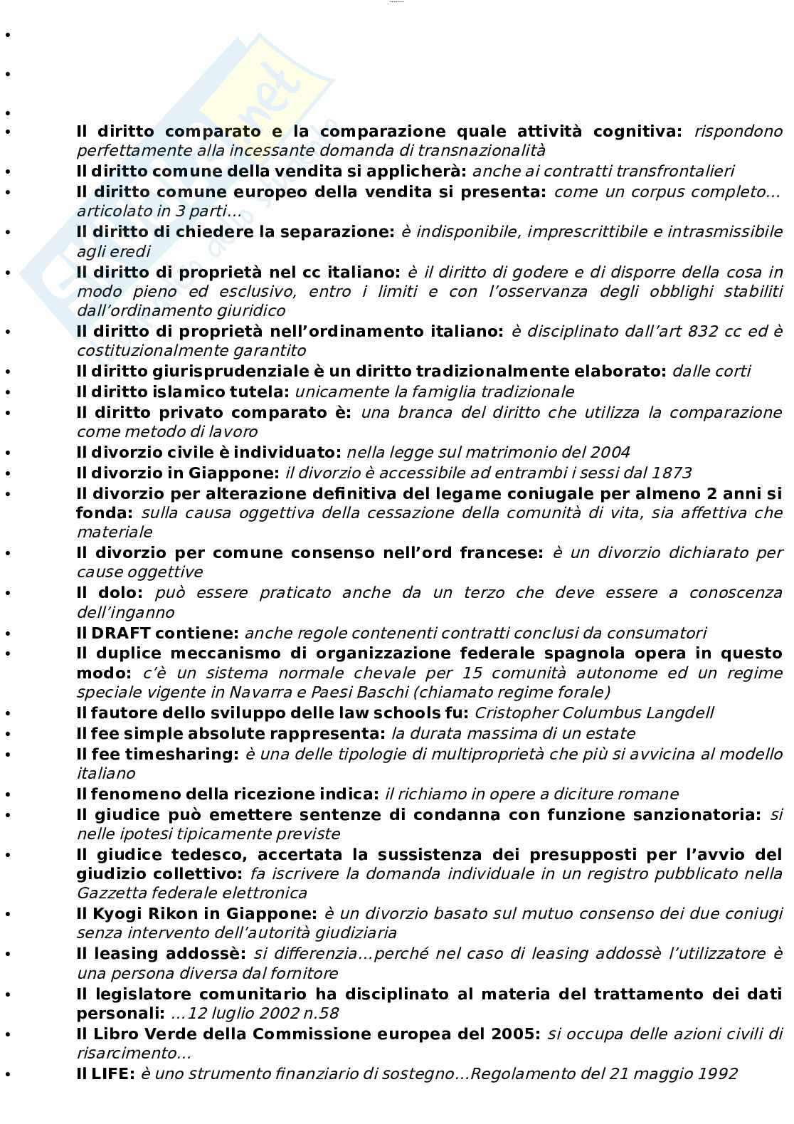 Paniere esame Diritto privato comparato Pag. 31