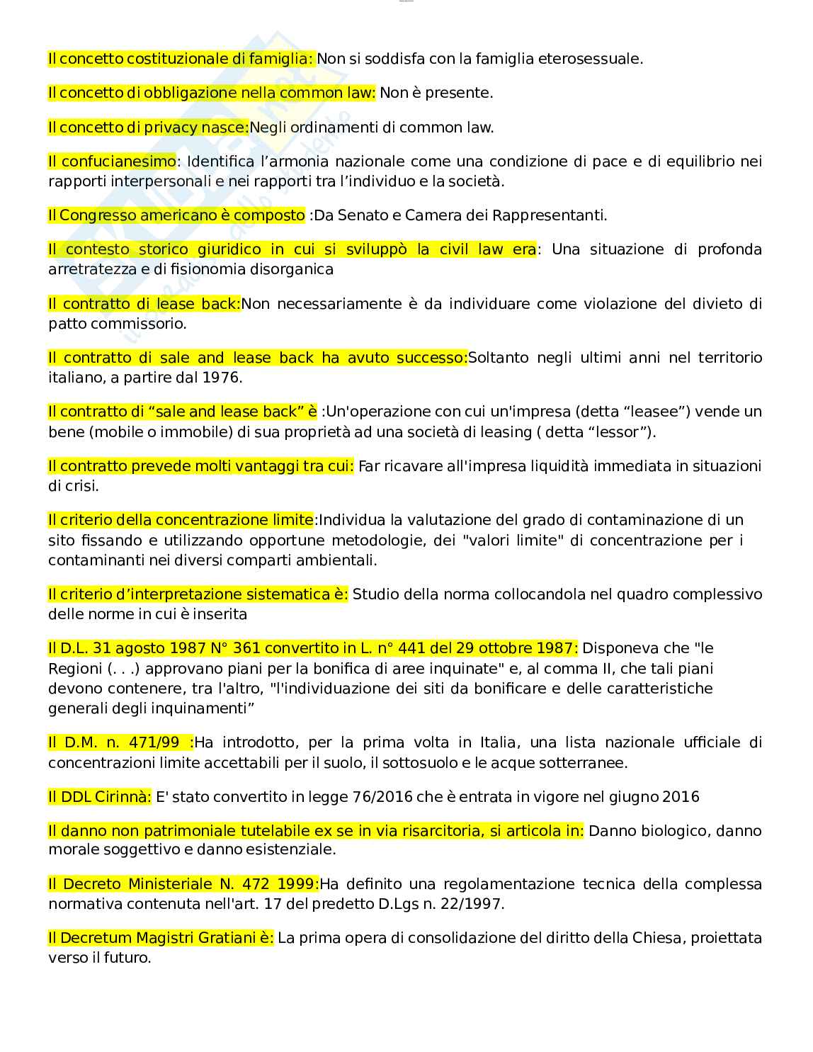 Paniere esame Diritto privato comparato Pag. 51