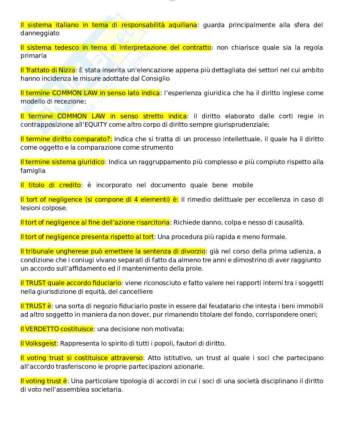 Paniere esame Diritto privato comparato Pag. 56
