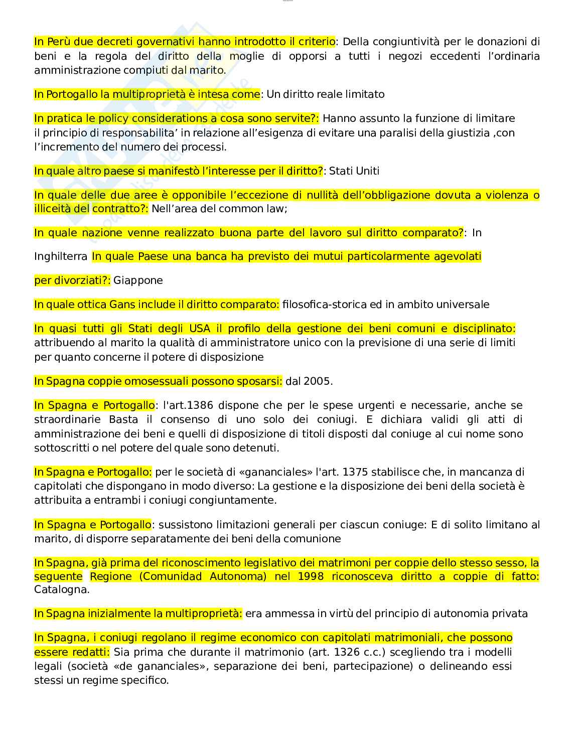 Paniere esame Diritto privato comparato Pag. 61