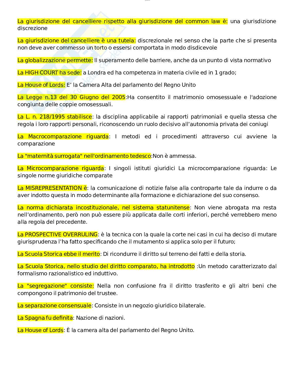 Paniere esame Diritto privato comparato Pag. 71