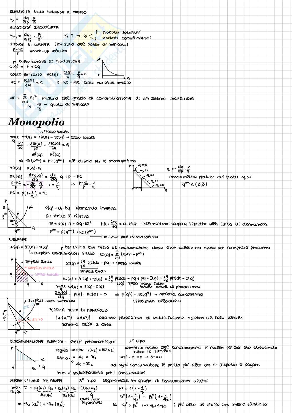 Schema Monopolio e Oligopolio Pag. 1