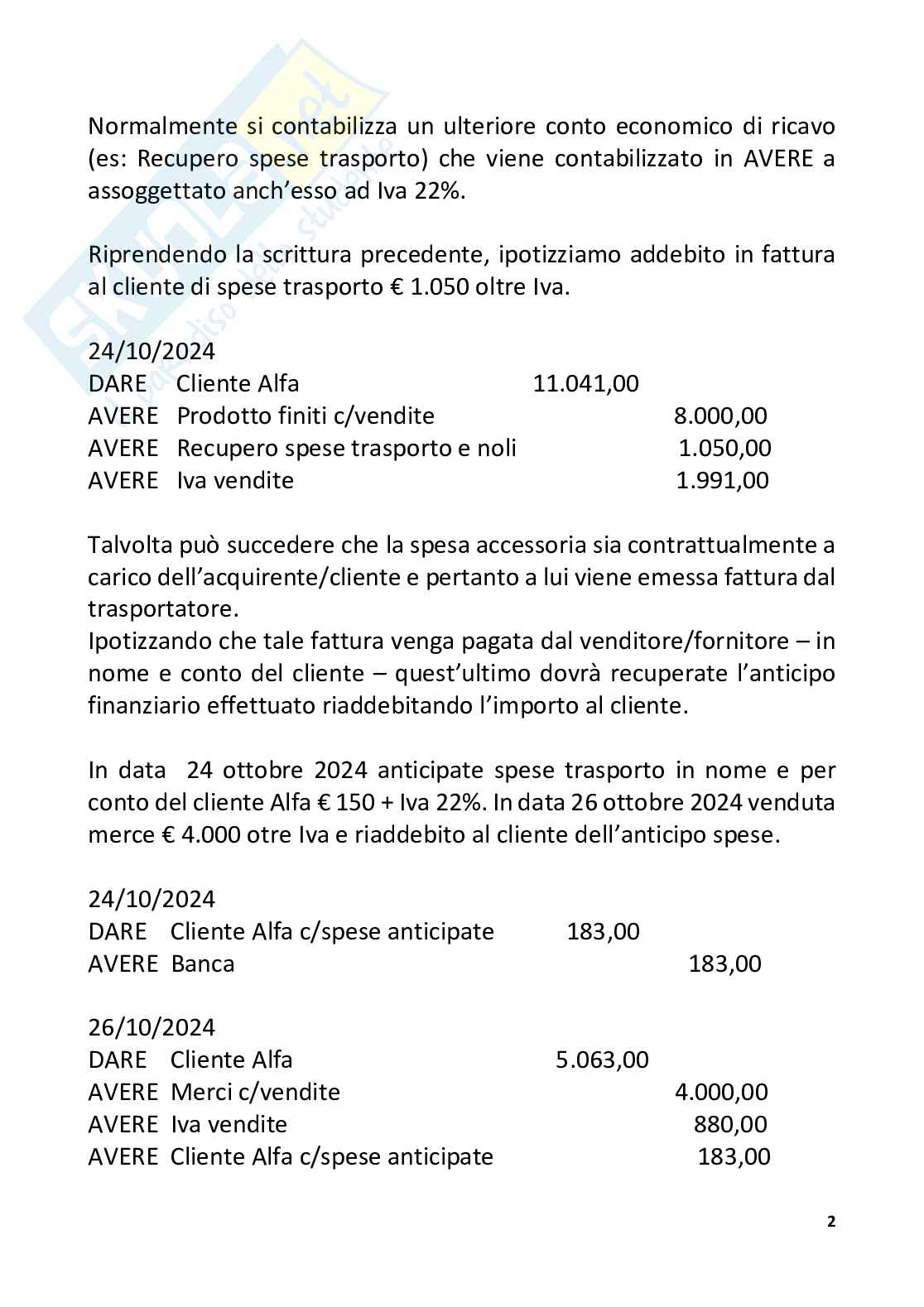 Ragioneria generale e applicata Pag. 2