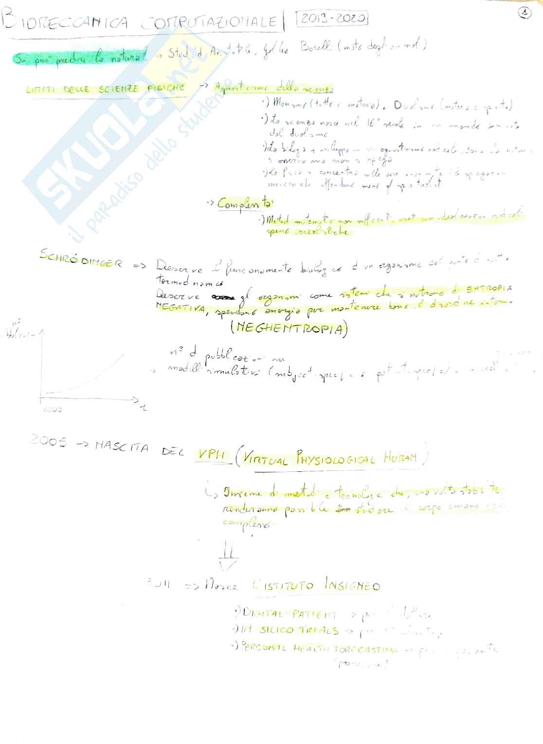 biomeccanica computazionale Pag. 1