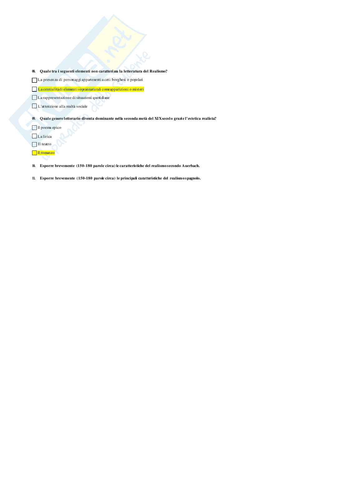 Paniere Letteratura spagnola 1 B  Pag. 16
