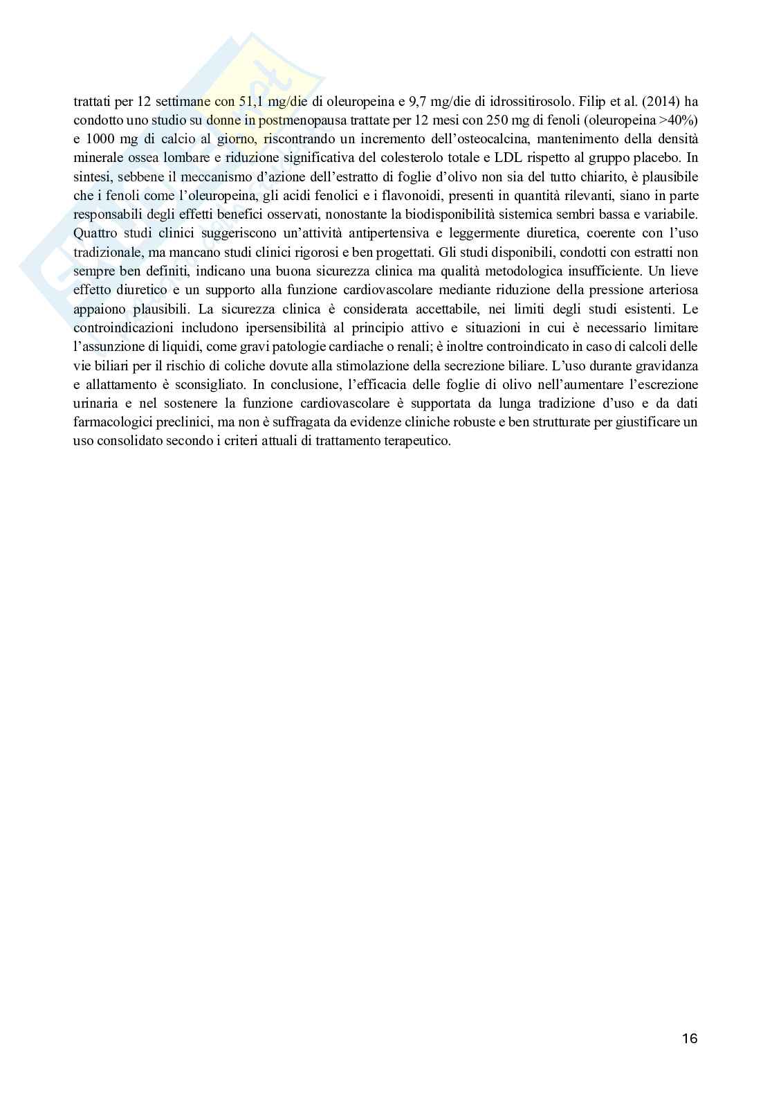 Farmacognosia e Fitoterapia Pag. 16