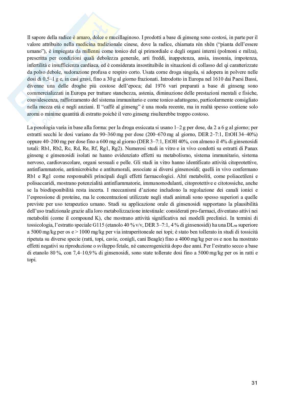 Farmacognosia e Fitoterapia Pag. 31