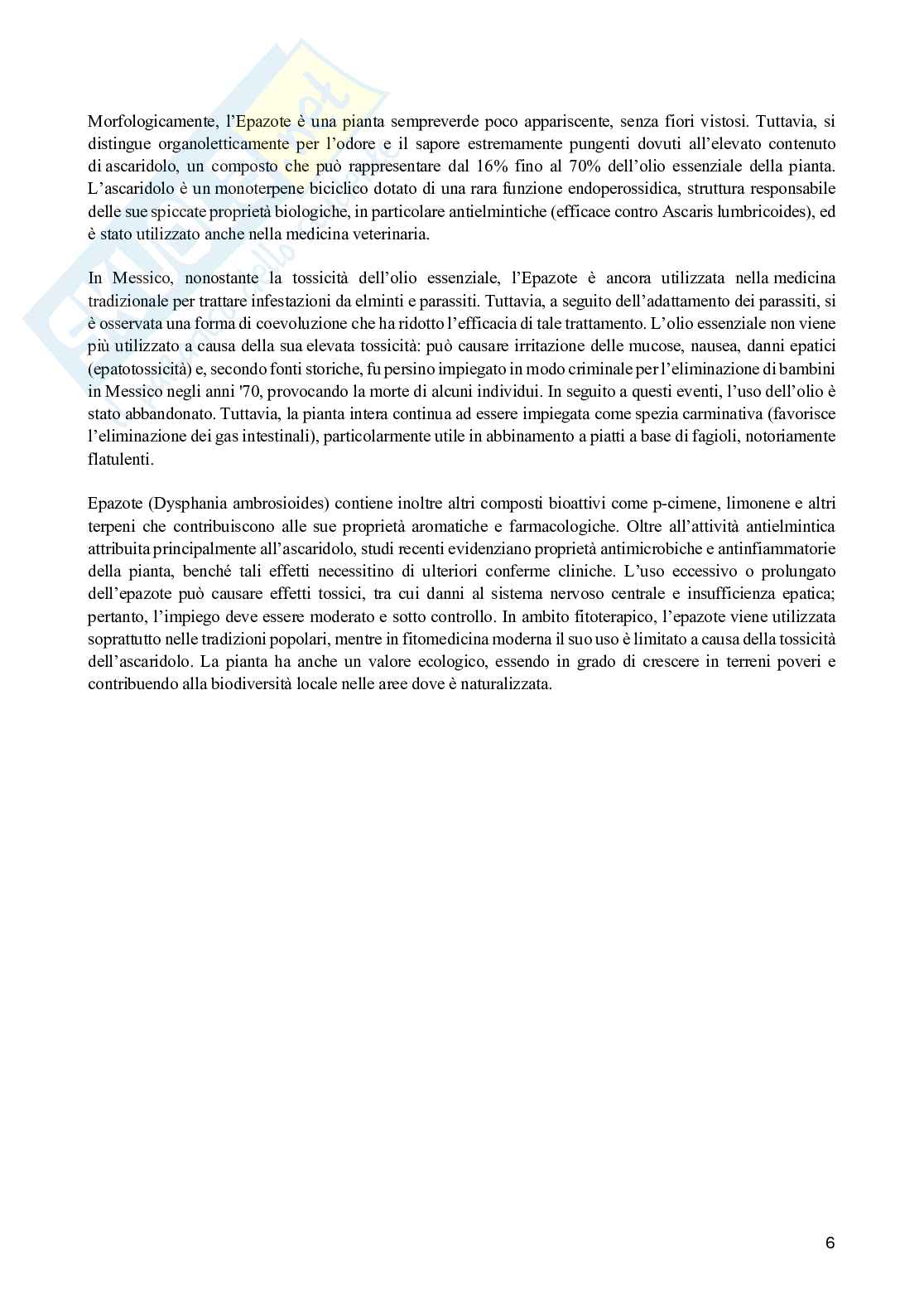 Farmacognosia e Fitoterapia Pag. 6