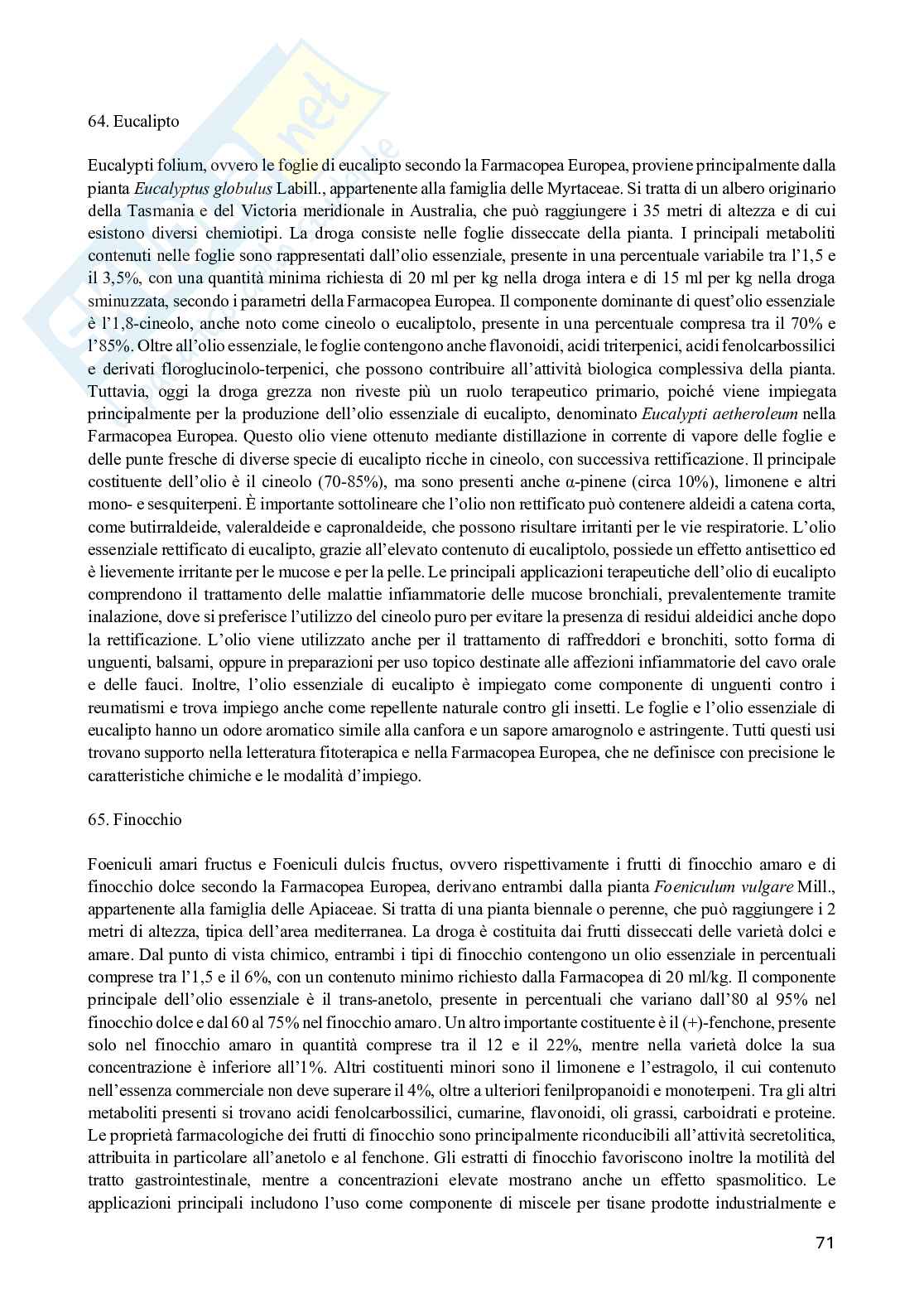 Farmacognosia e Fitoterapia Pag. 71