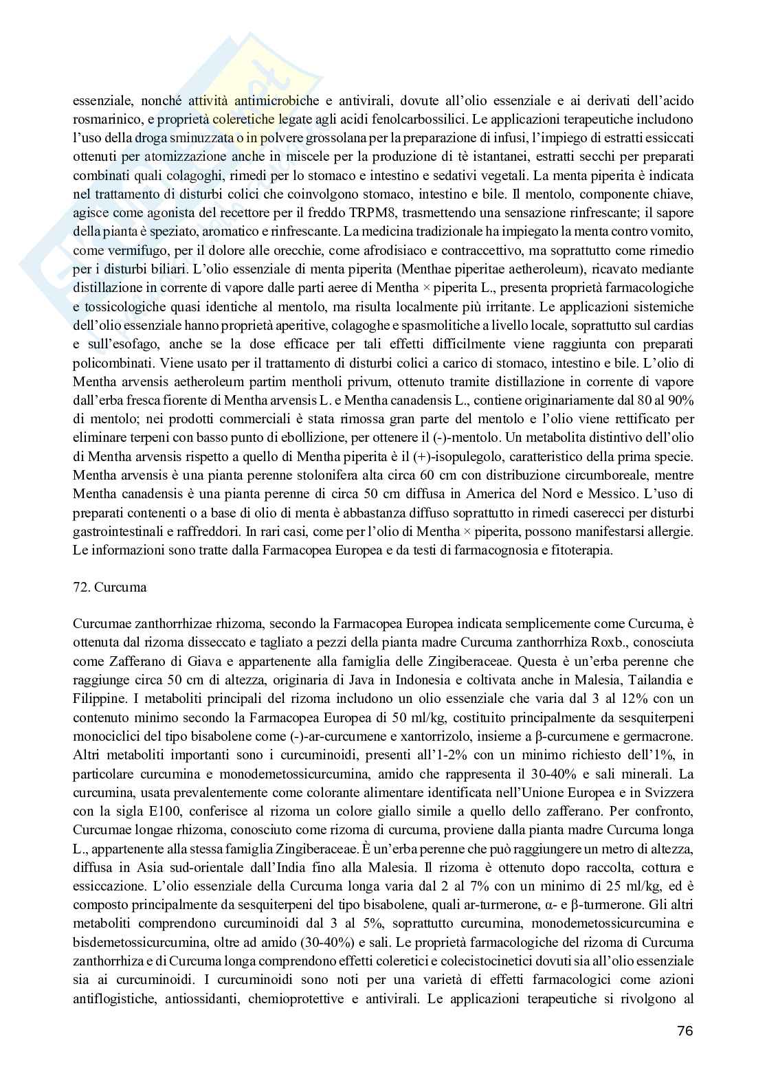 Farmacognosia e Fitoterapia Pag. 76