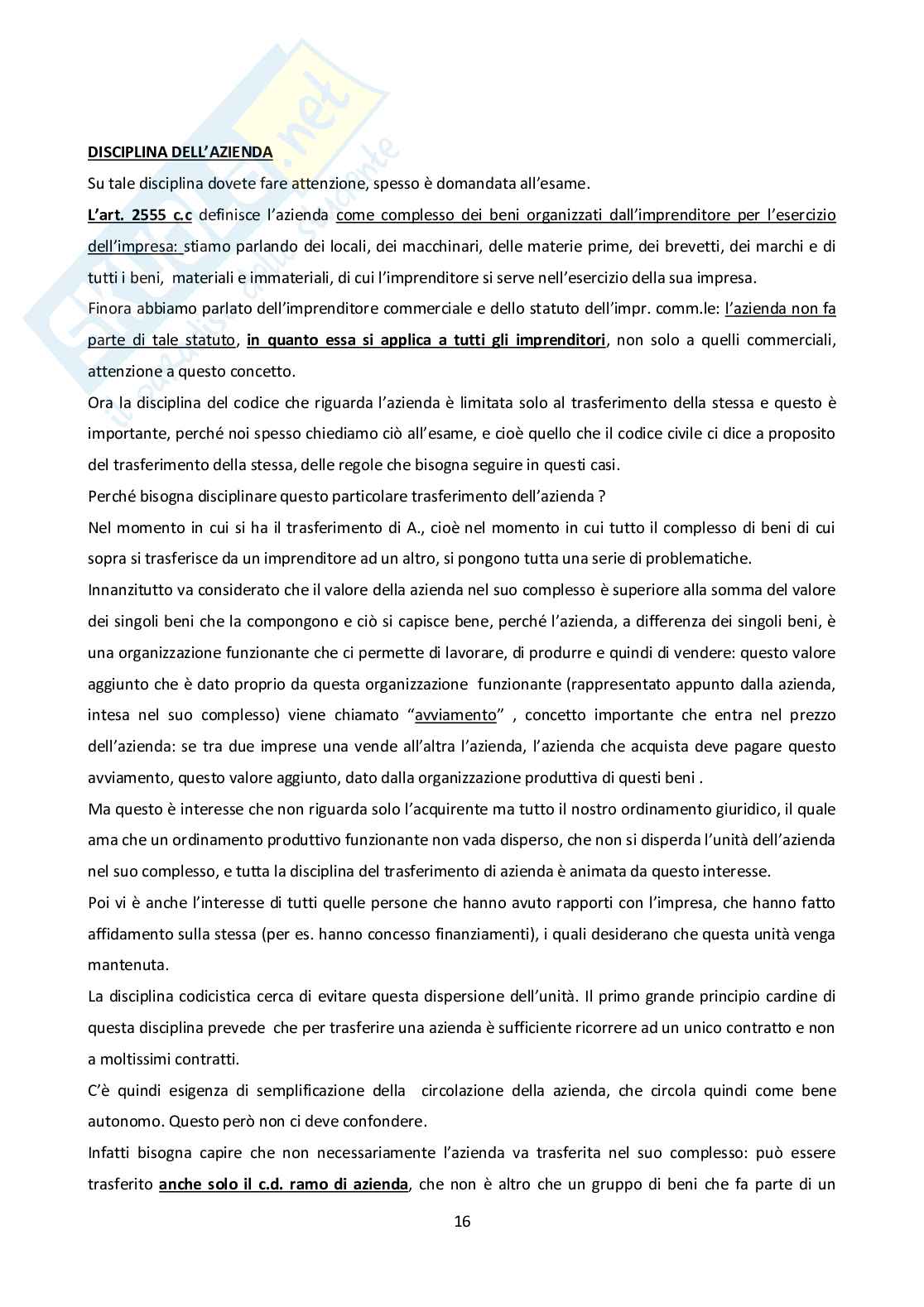 Appunti lezioni Diritto commerciale Pag. 16