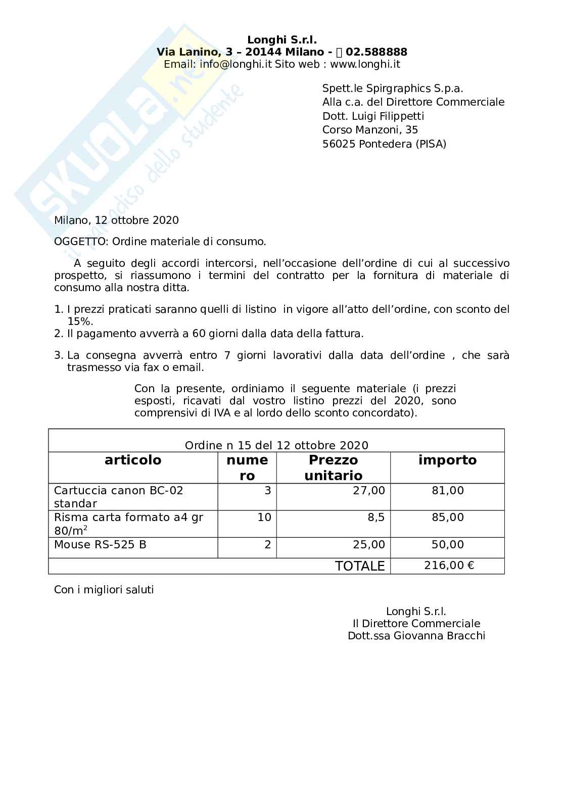 Prove esame svolta Economia delle aziende e delle amministrazioni pubbliche Pag. 1