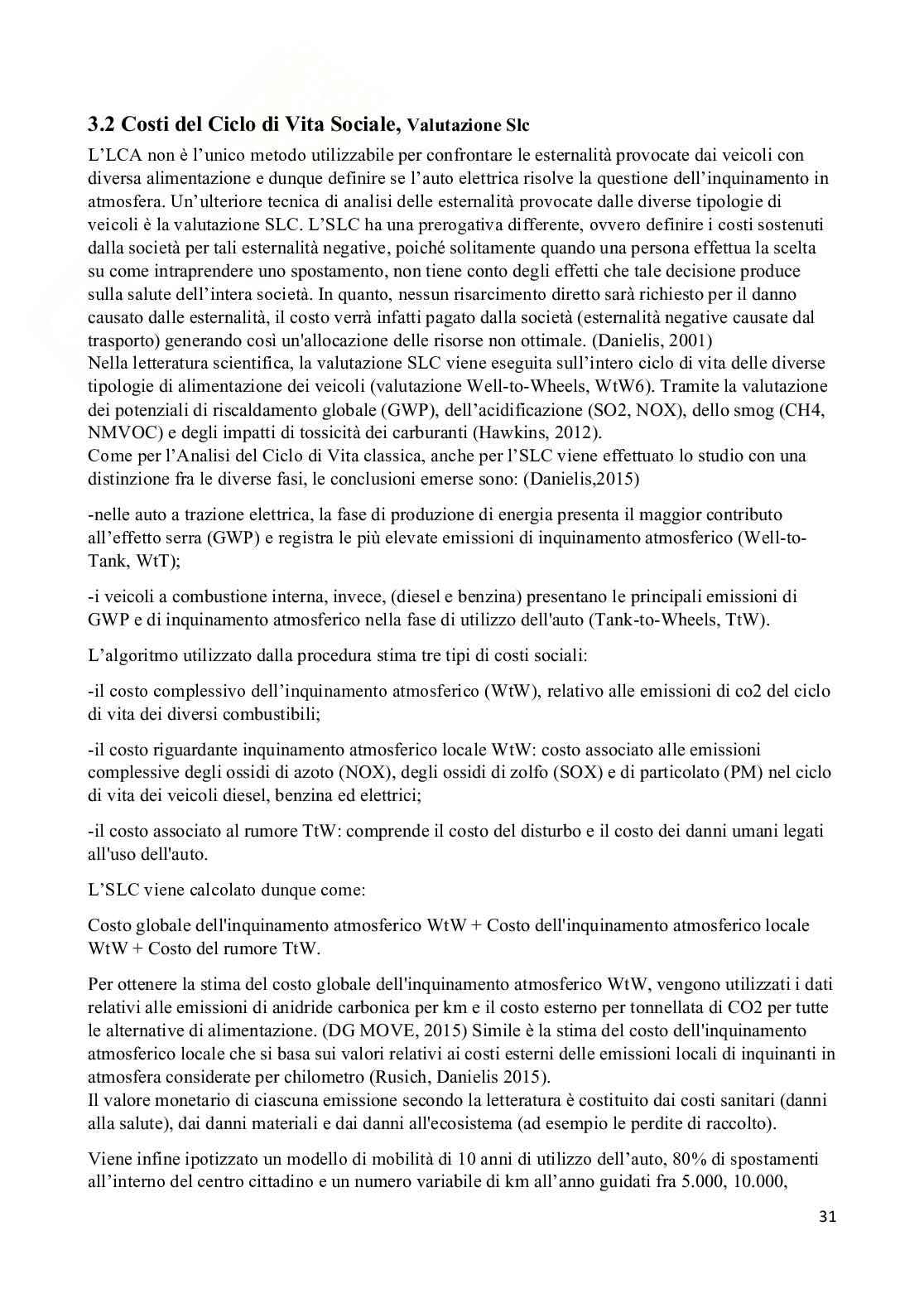 Veicoli elettrici : potenzialità o collo di bottiglia? Pag. 31