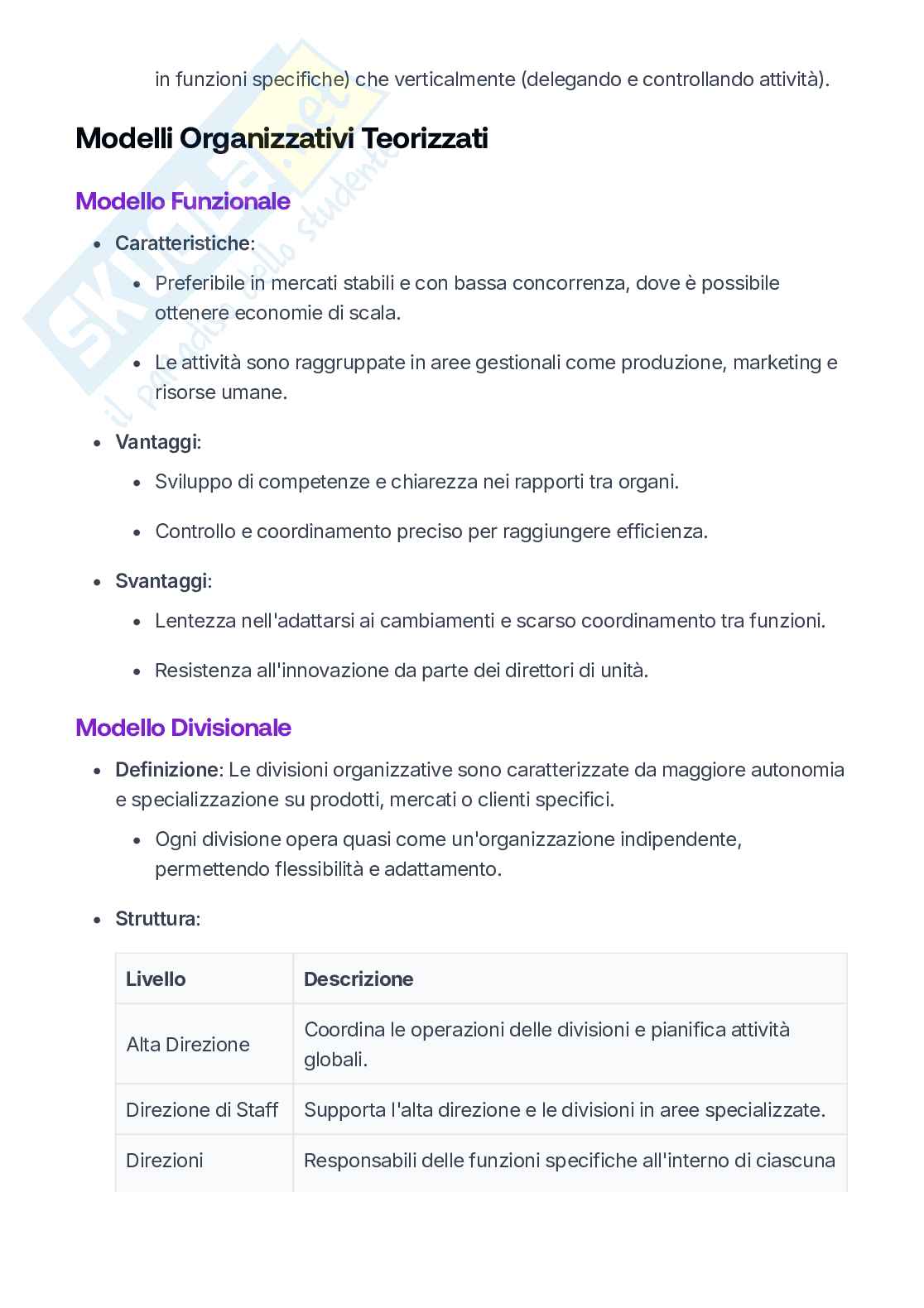 Organizzazione aziendale Pag. 36