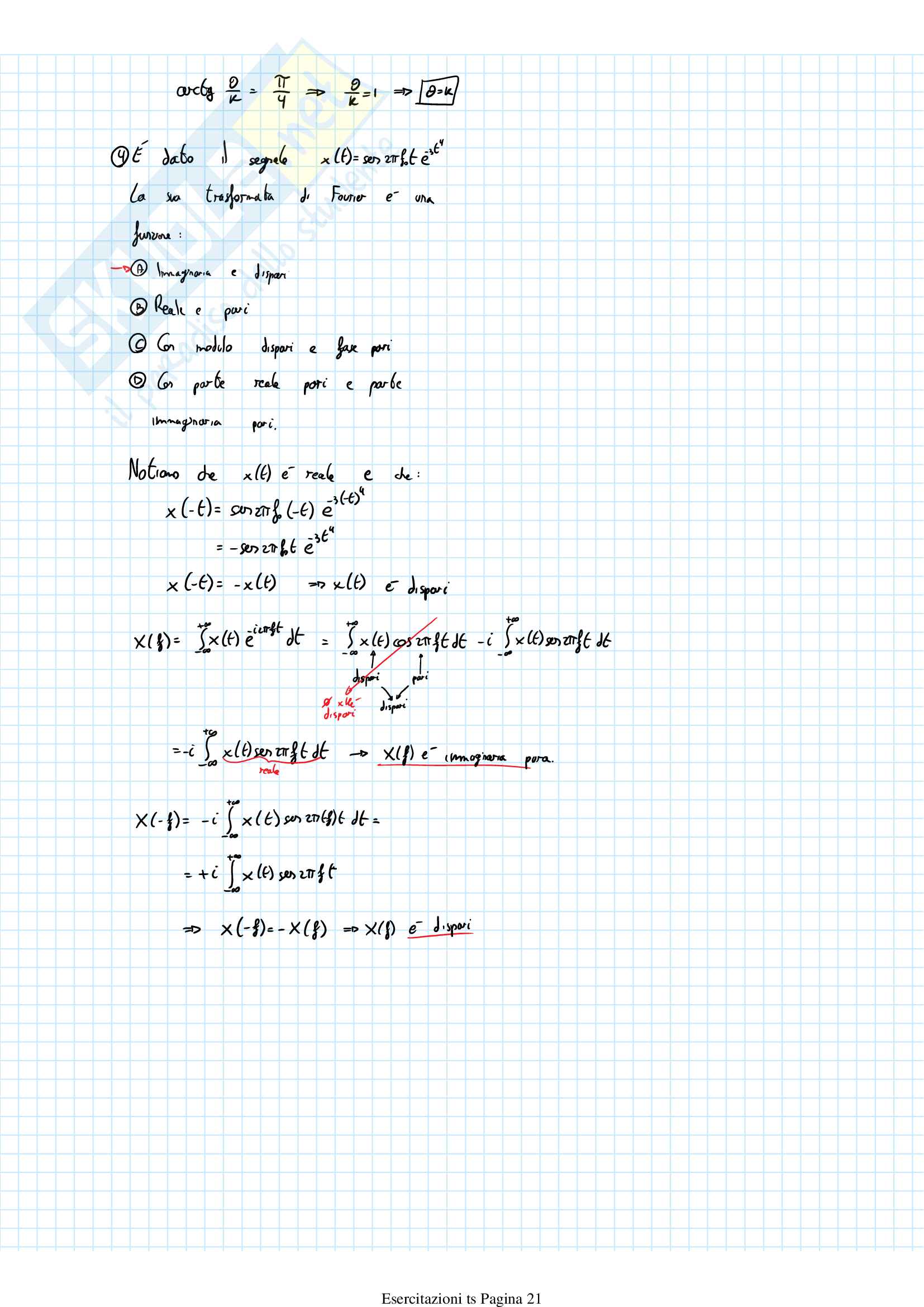 Teoria dei segnali - Esercitazioni Pag. 21
